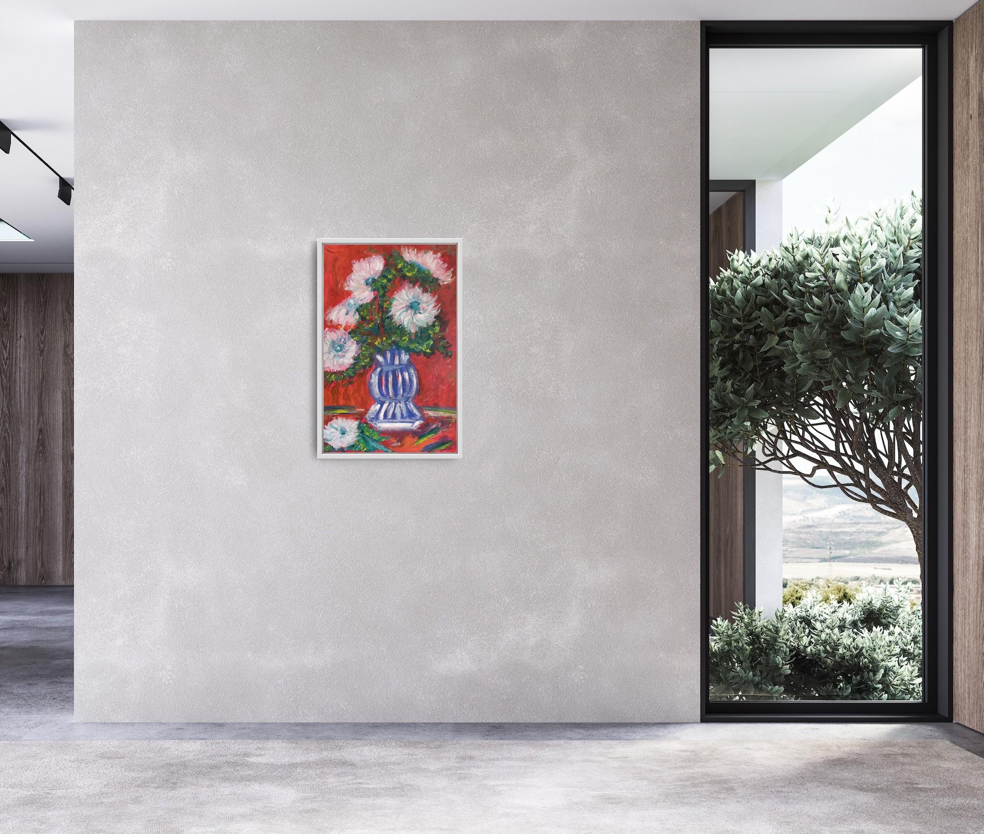 Pittura acrilica floreale 