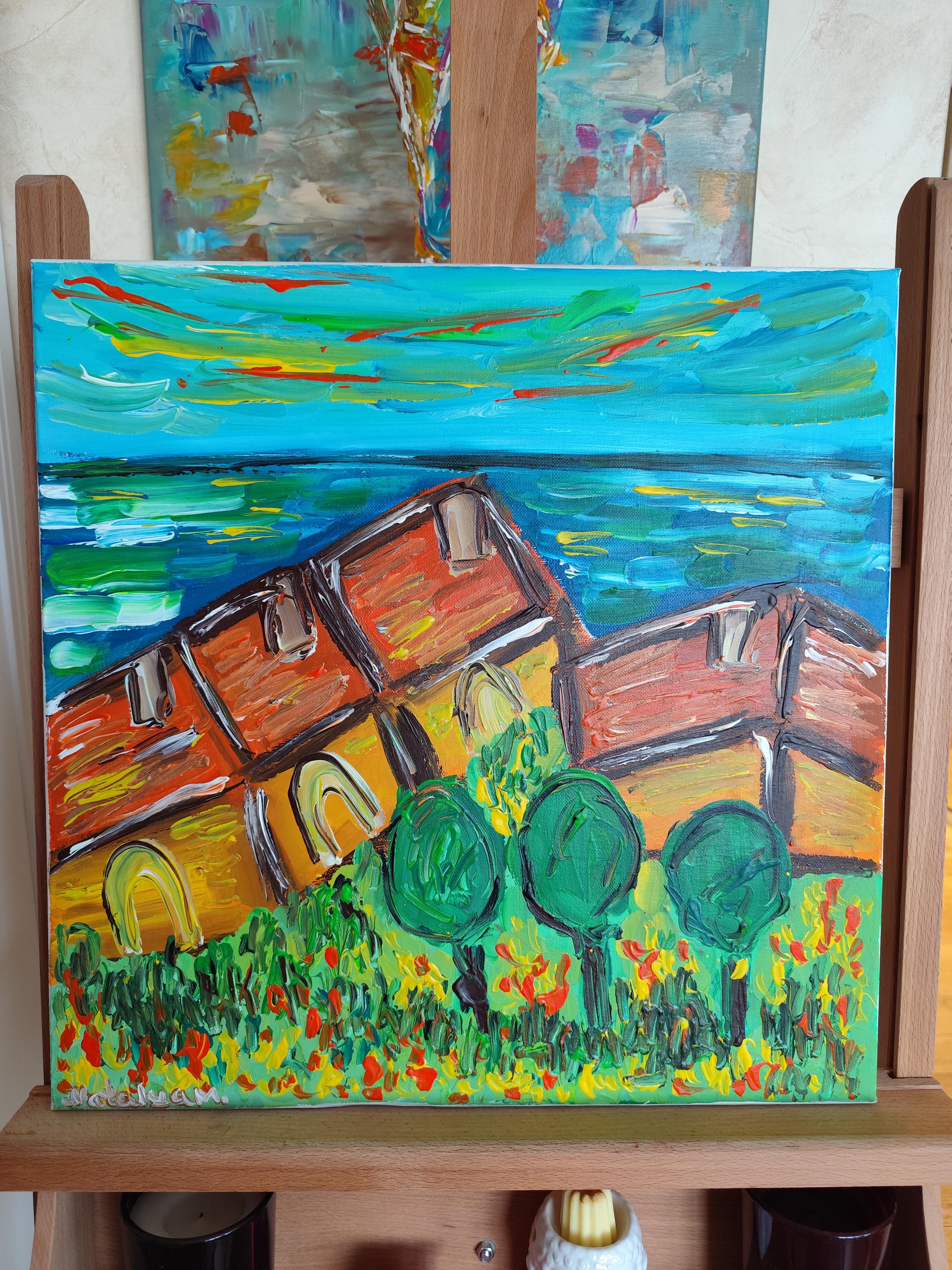 Quadro contemporaneo su tela 