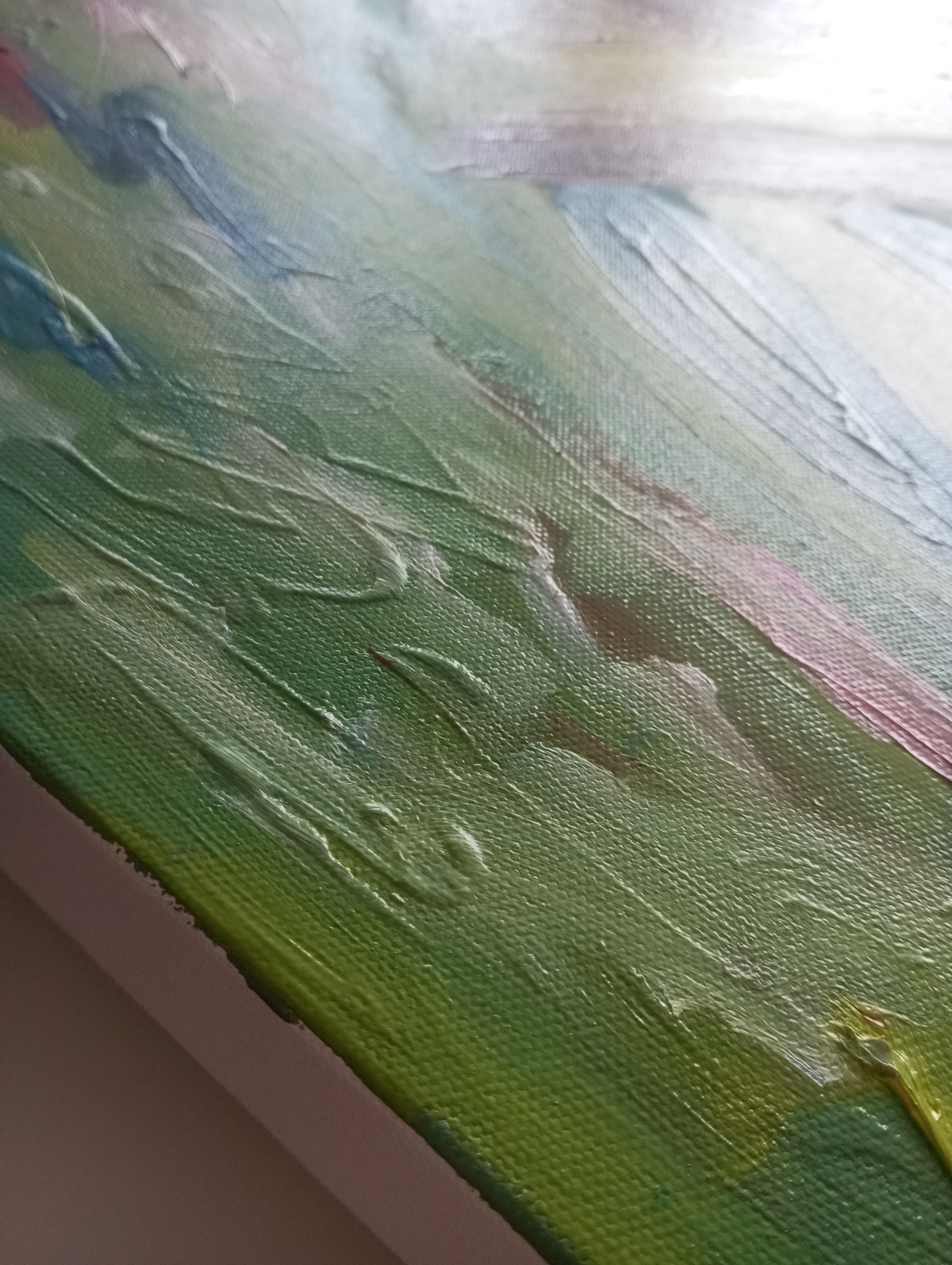 Peinture impressionniste contemporaine de femme sur toile en vente 9