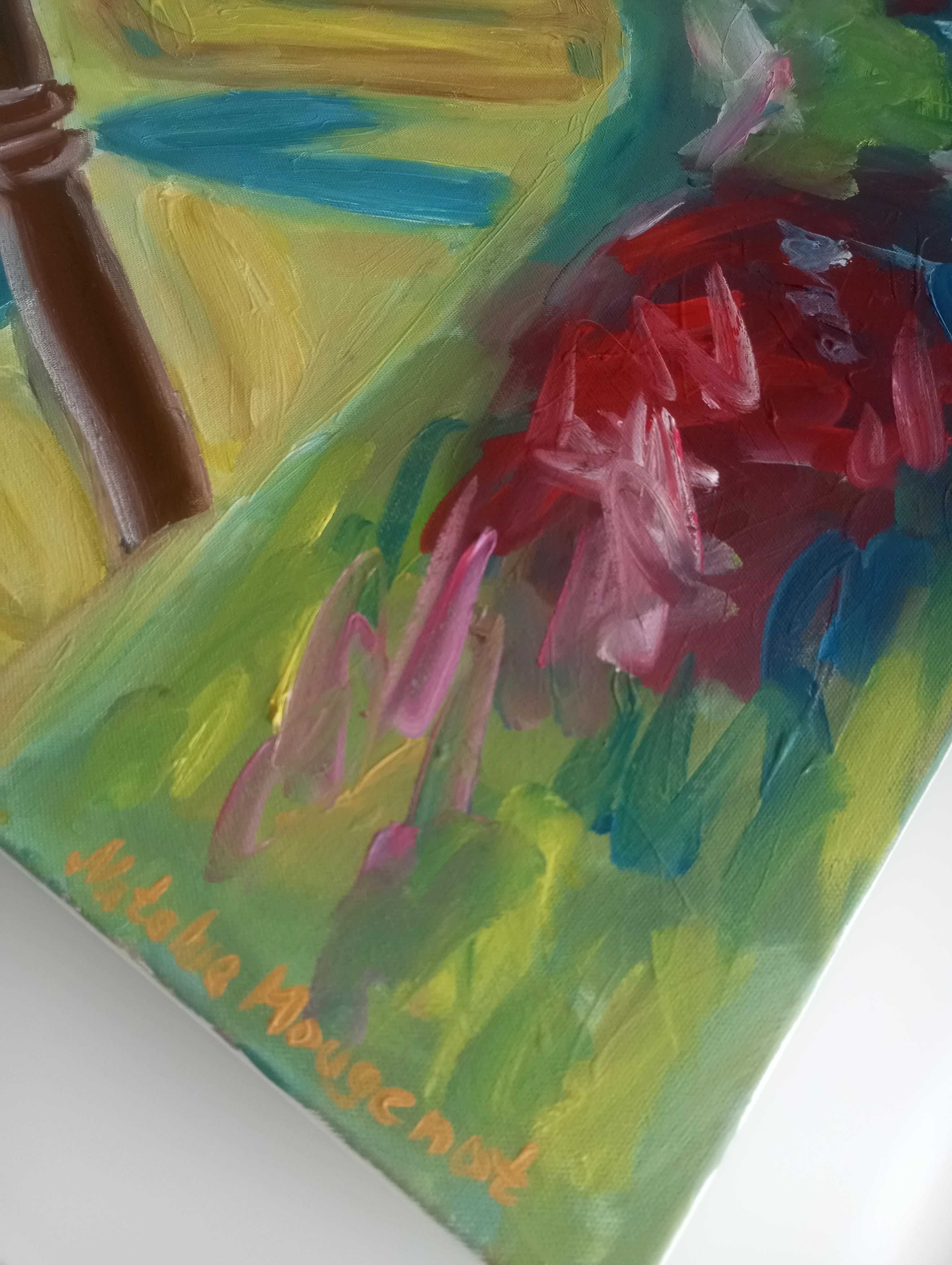 Peinture impressionniste contemporaine de femme sur toile en vente 10