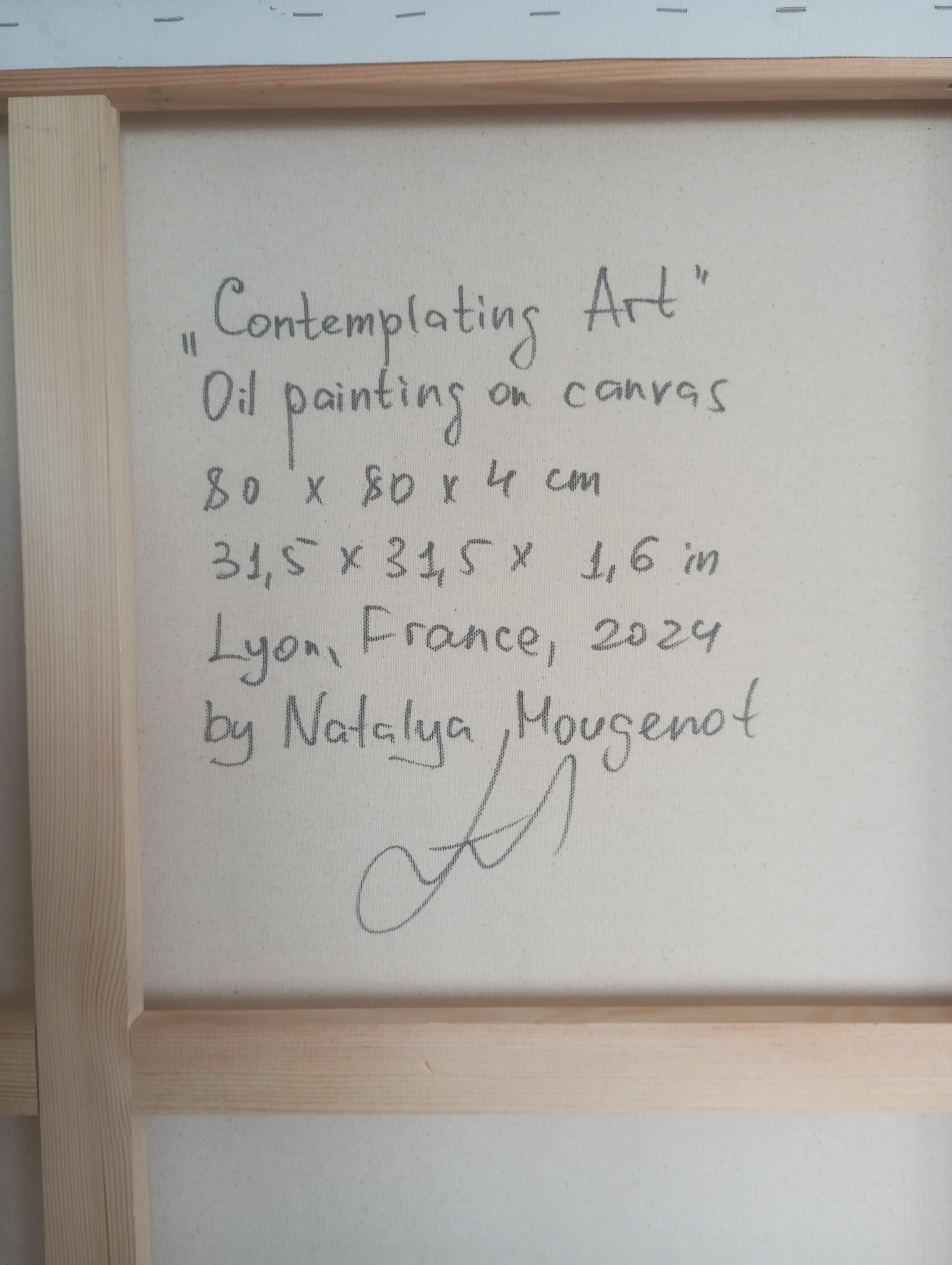 Peinture impressionniste contemporaine de femme sur toile - Contemporain Painting par Natalya Mougenot 