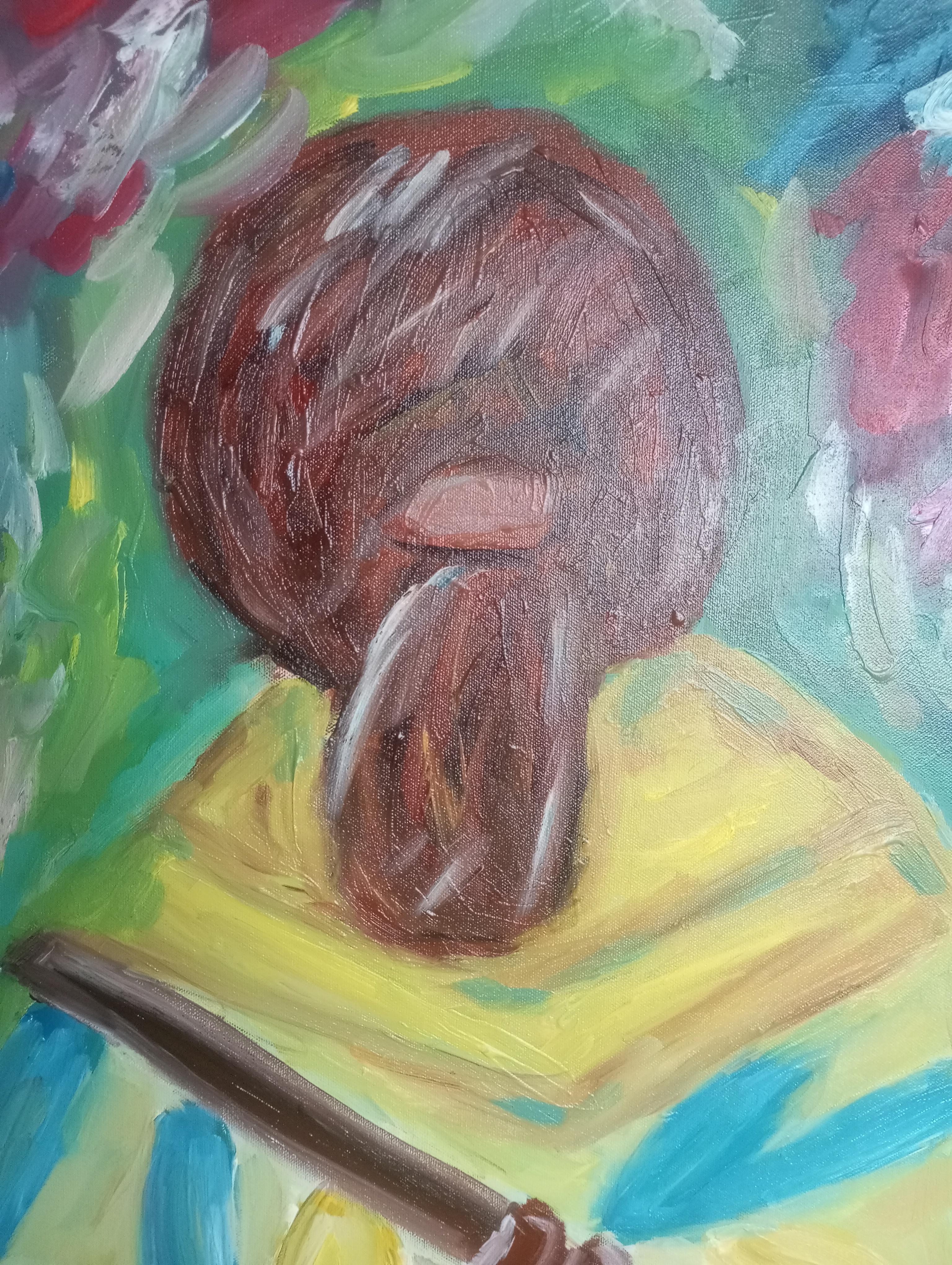 Peinture impressionniste contemporaine de femme sur toile en vente 1