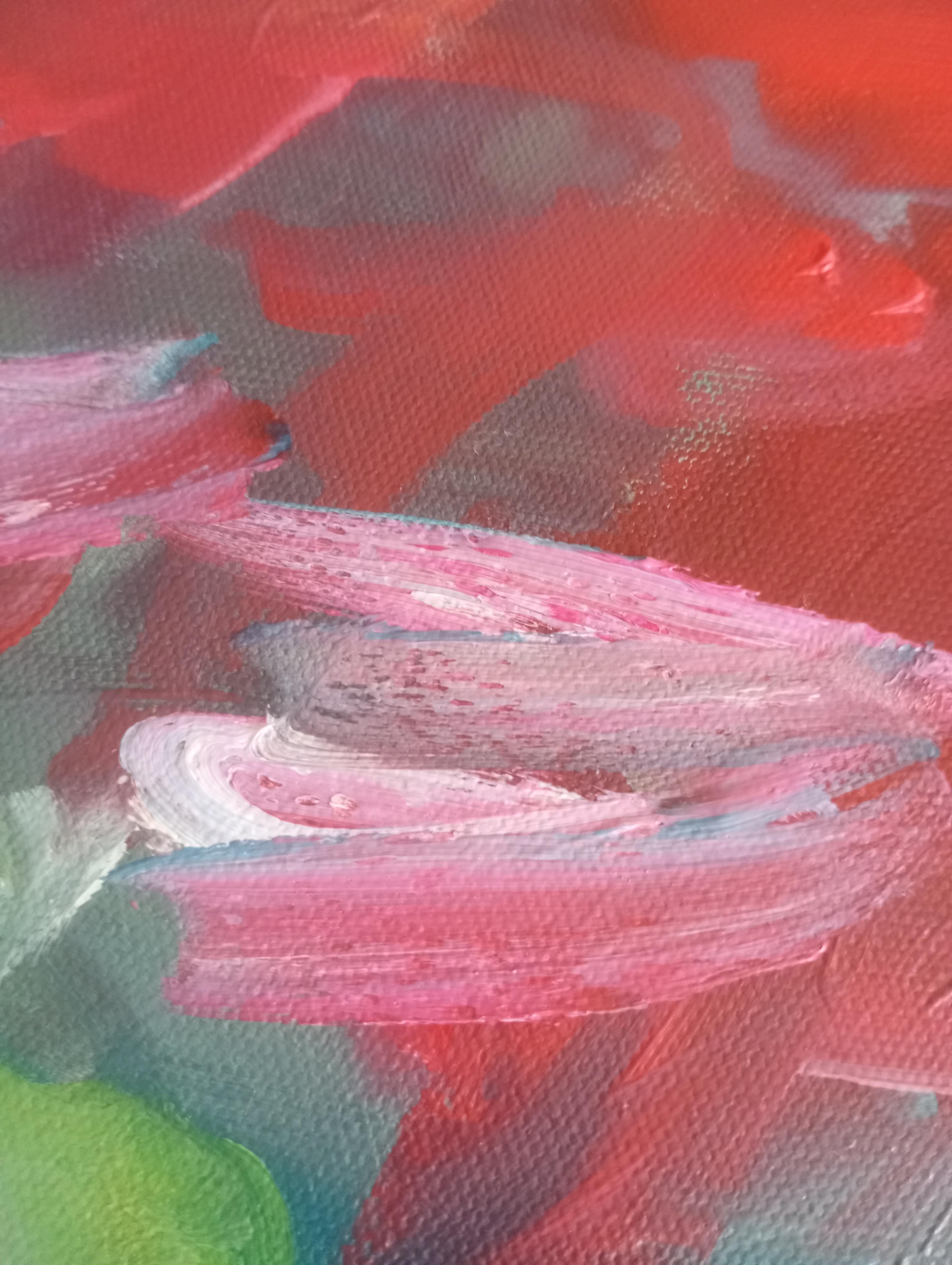Peinture impressionniste contemporaine de femme sur toile en vente 3