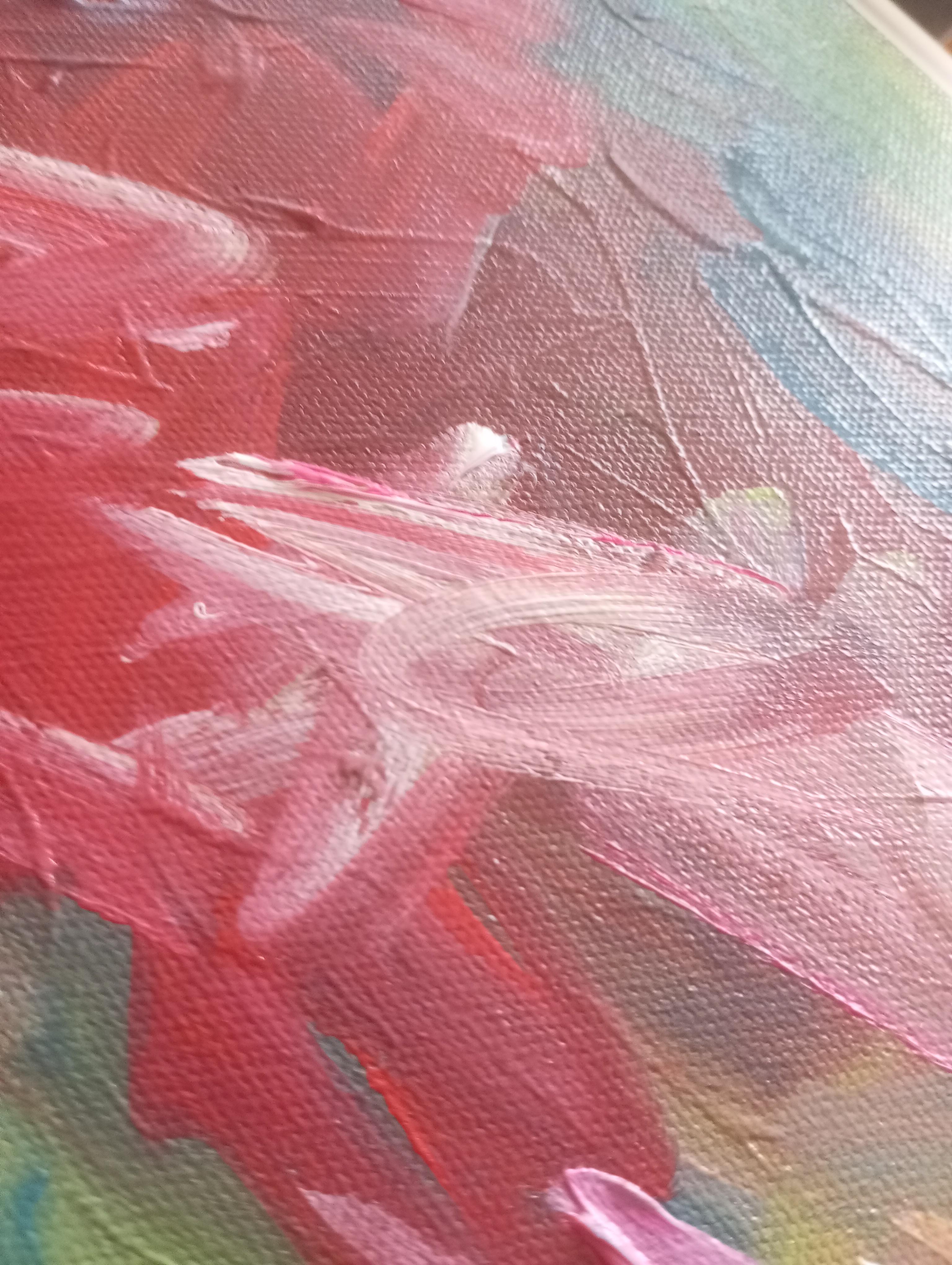 Peinture impressionniste contemporaine de femme sur toile en vente 4