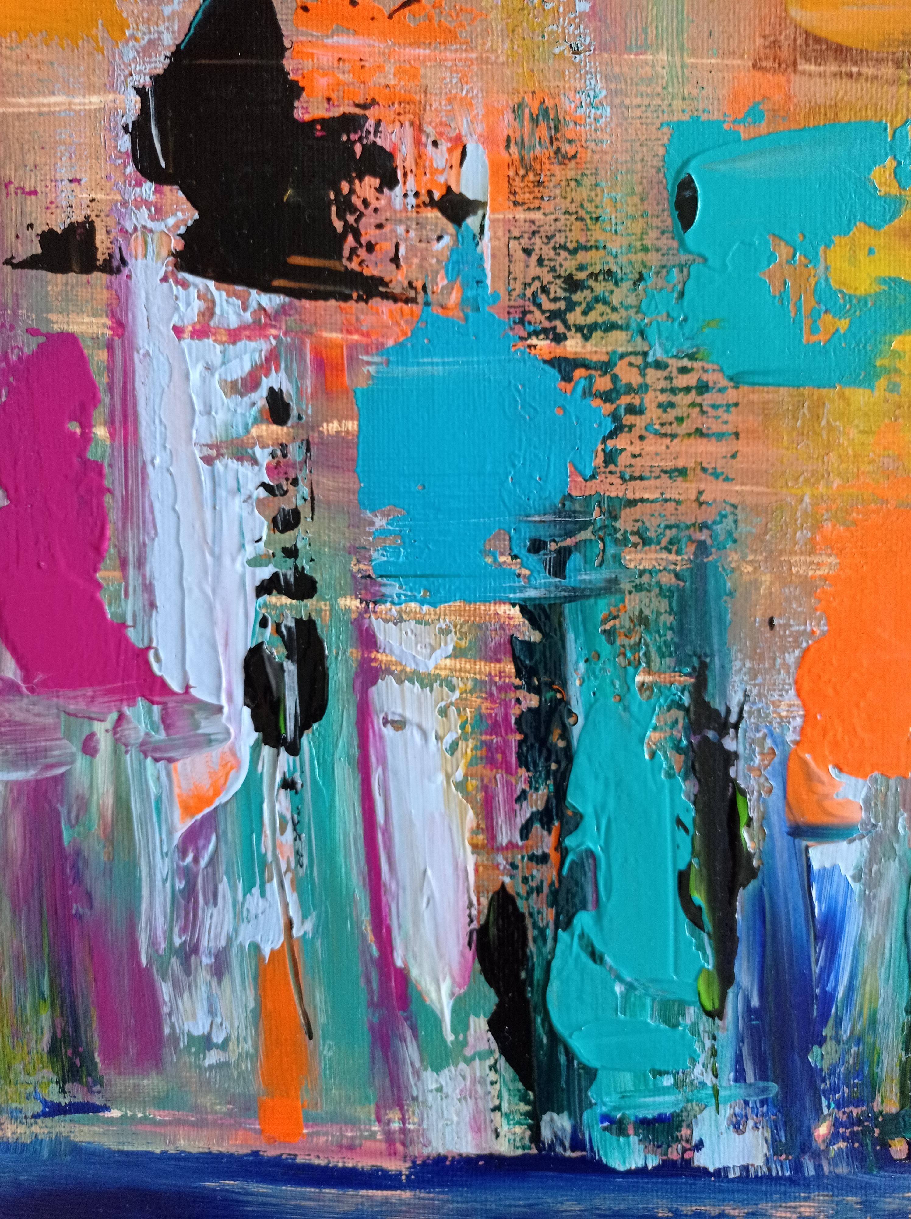 La pintura vívida expresiva contemporánea 
