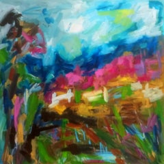 "Un momento di calma" (Arte naturalistica contemporanea esemi-astratta impressionista)