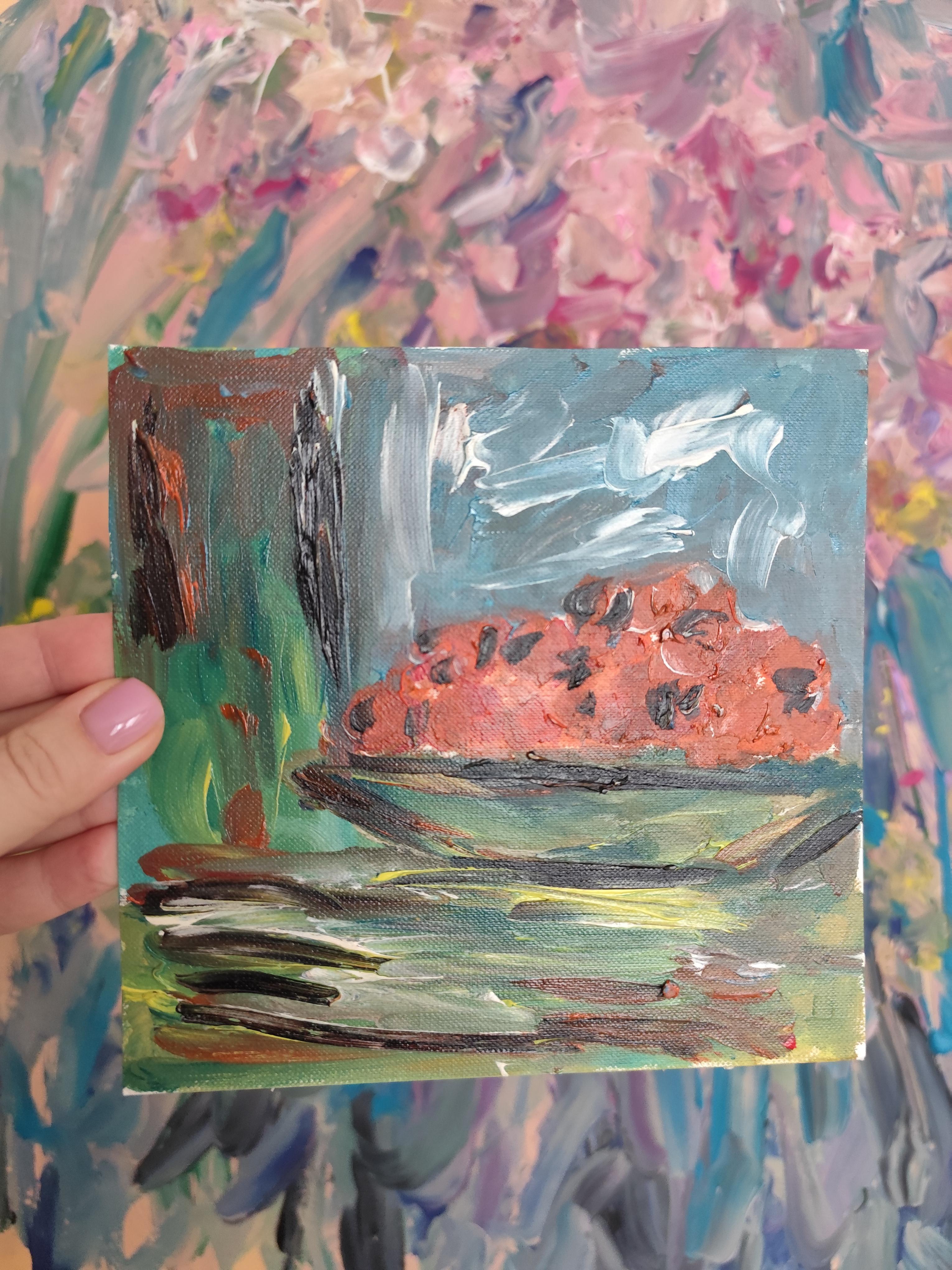 Contemporaneo  pittura ad olio impressionista espressiva 