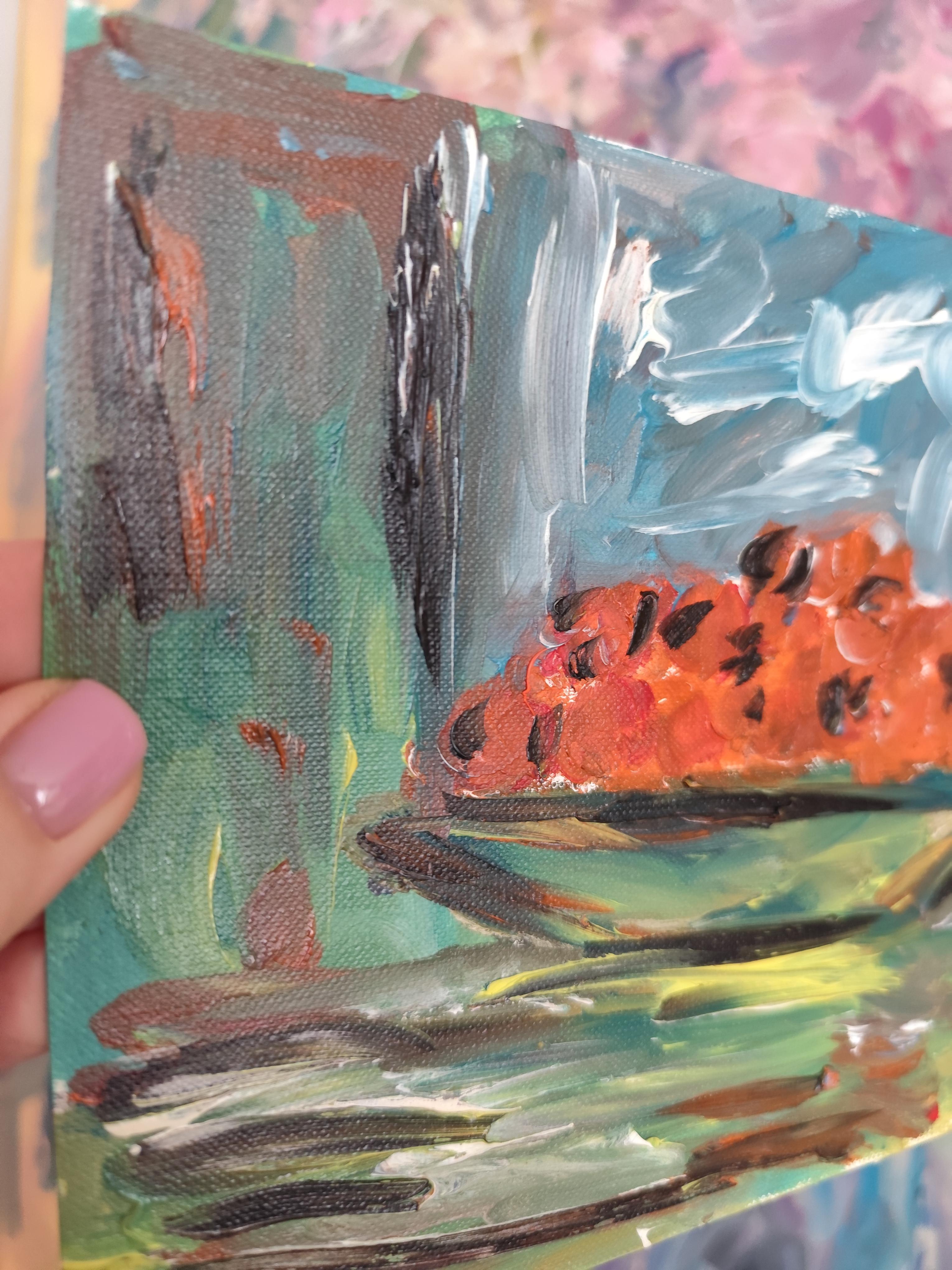 Contemporaneo  pittura ad olio impressionista espressiva 