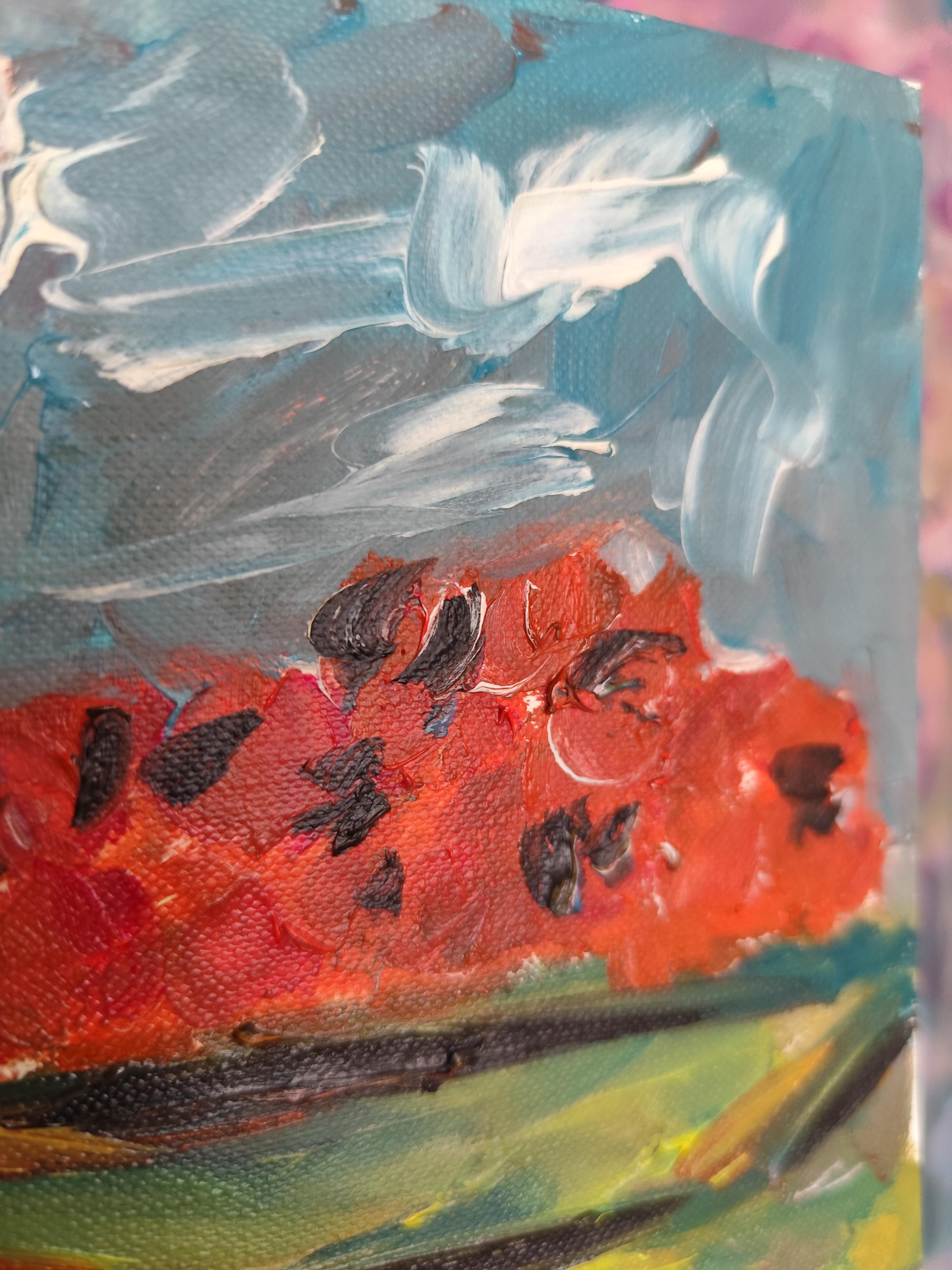 Contemporaneo  pittura ad olio impressionista espressiva 
