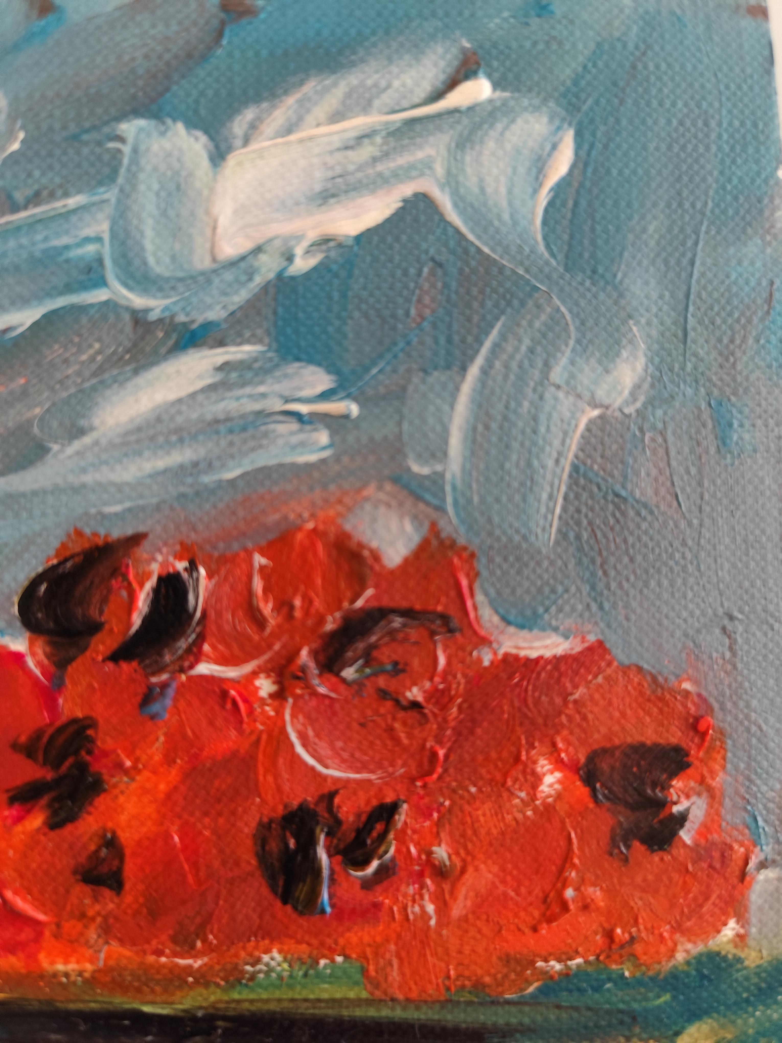 Contemporaneo  pittura ad olio impressionista espressiva 