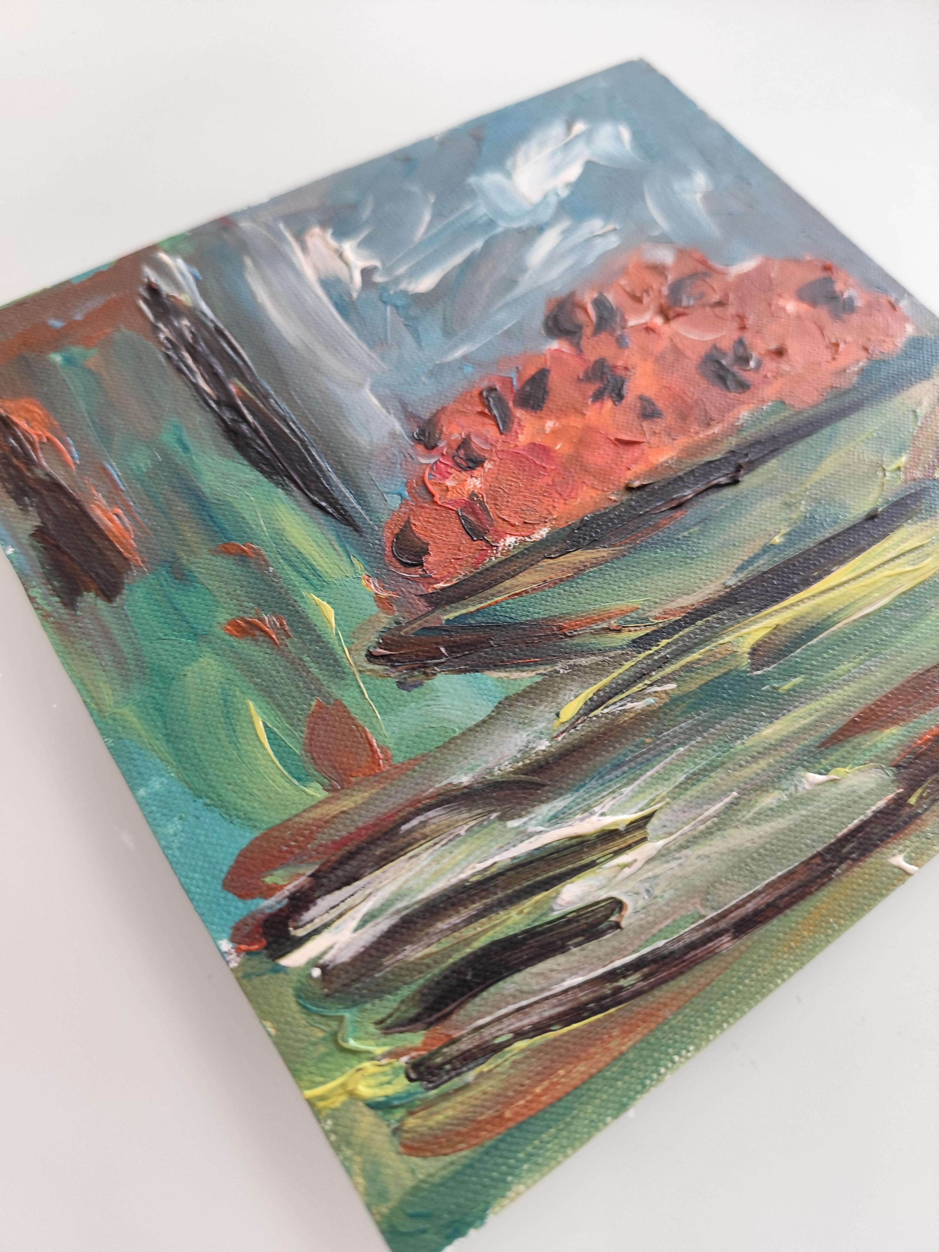 Contemporaneo  pittura ad olio impressionista espressiva 