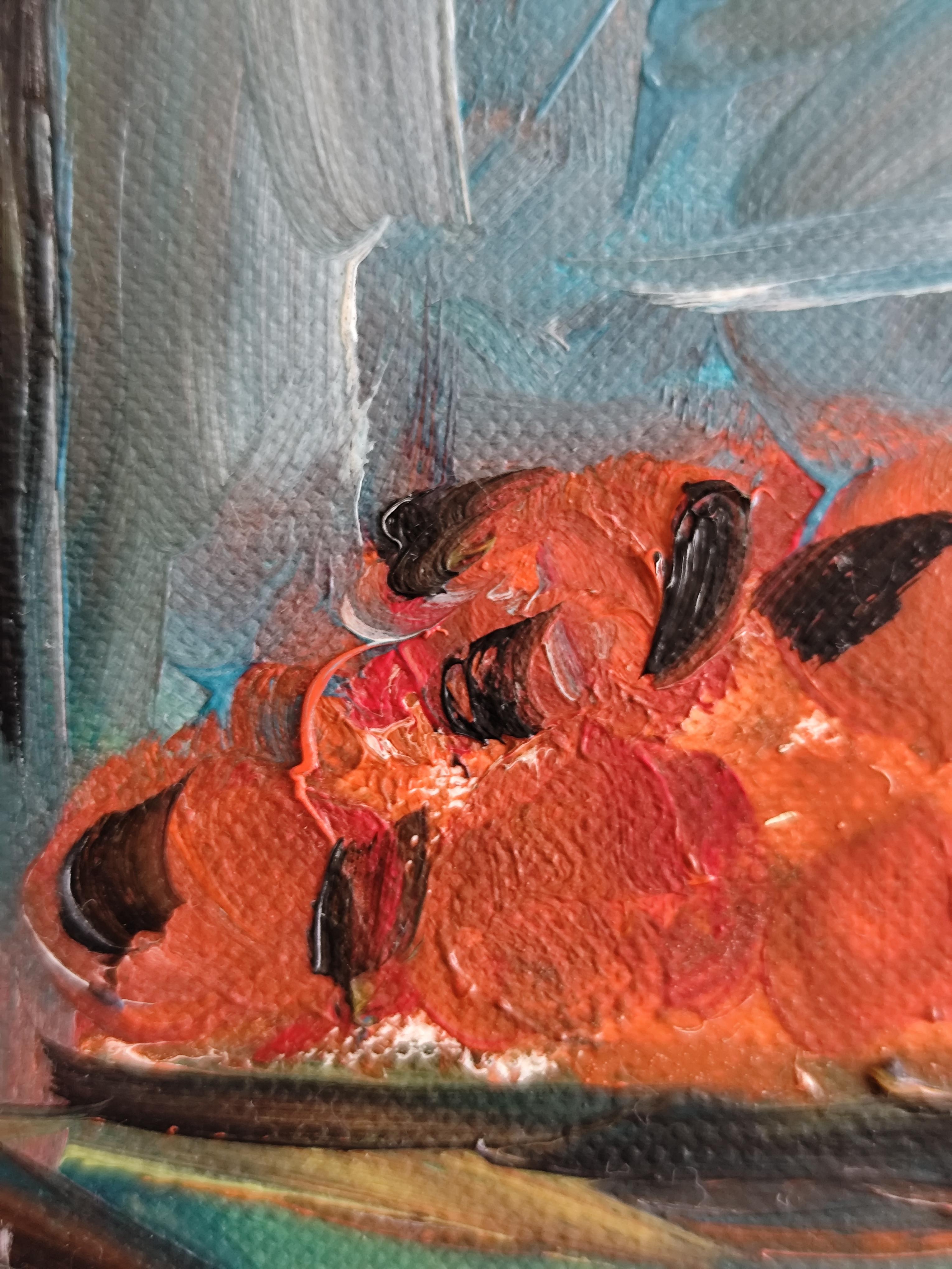 Contemporaneo  pittura ad olio impressionista espressiva 