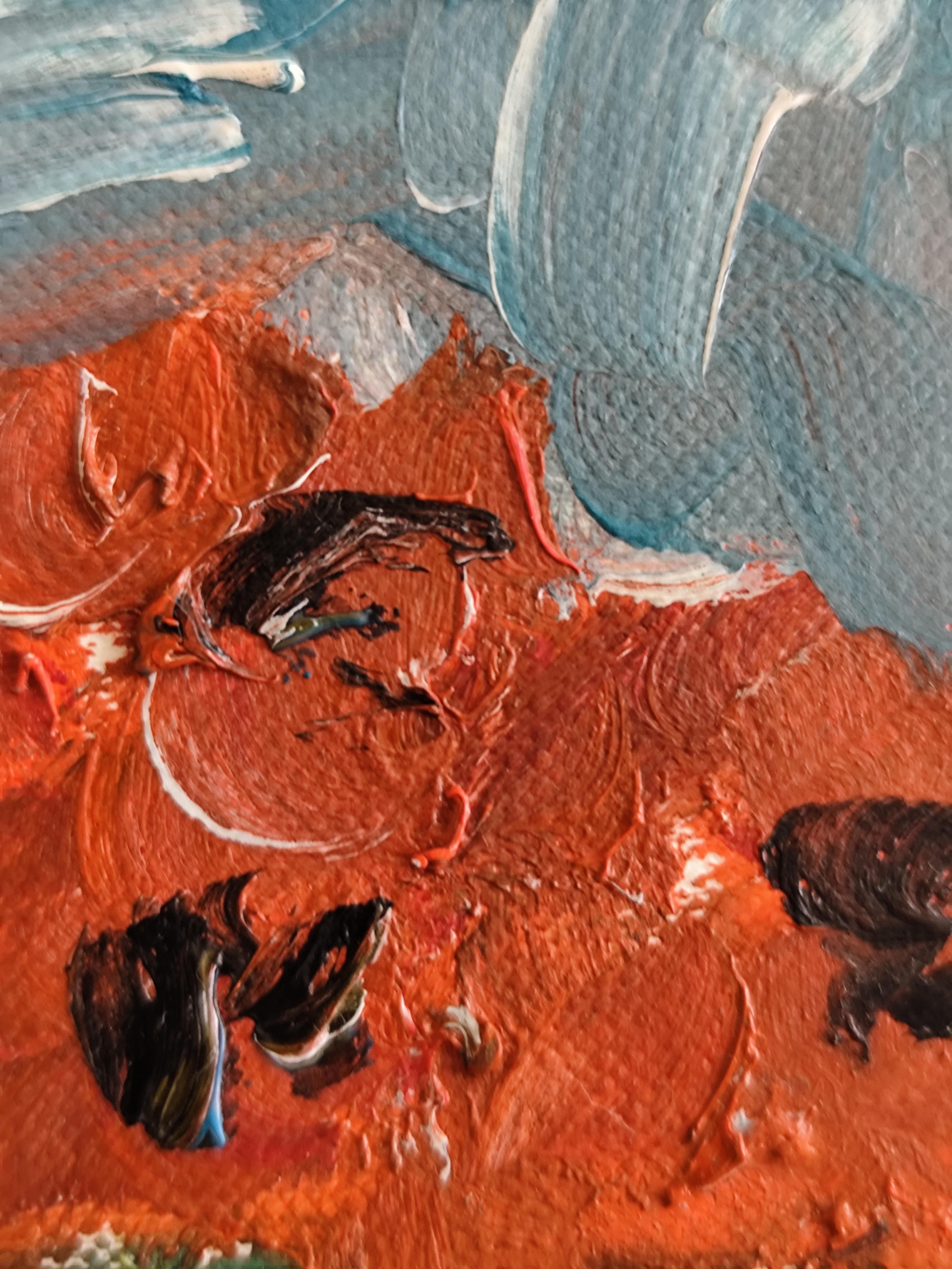 Contemporaneo  pittura ad olio impressionista espressiva 