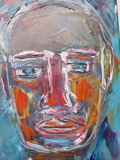 Andy Warhol & Jean-Michel Basquiat Portrait –Modern Pop Art Oil Painting Canvas