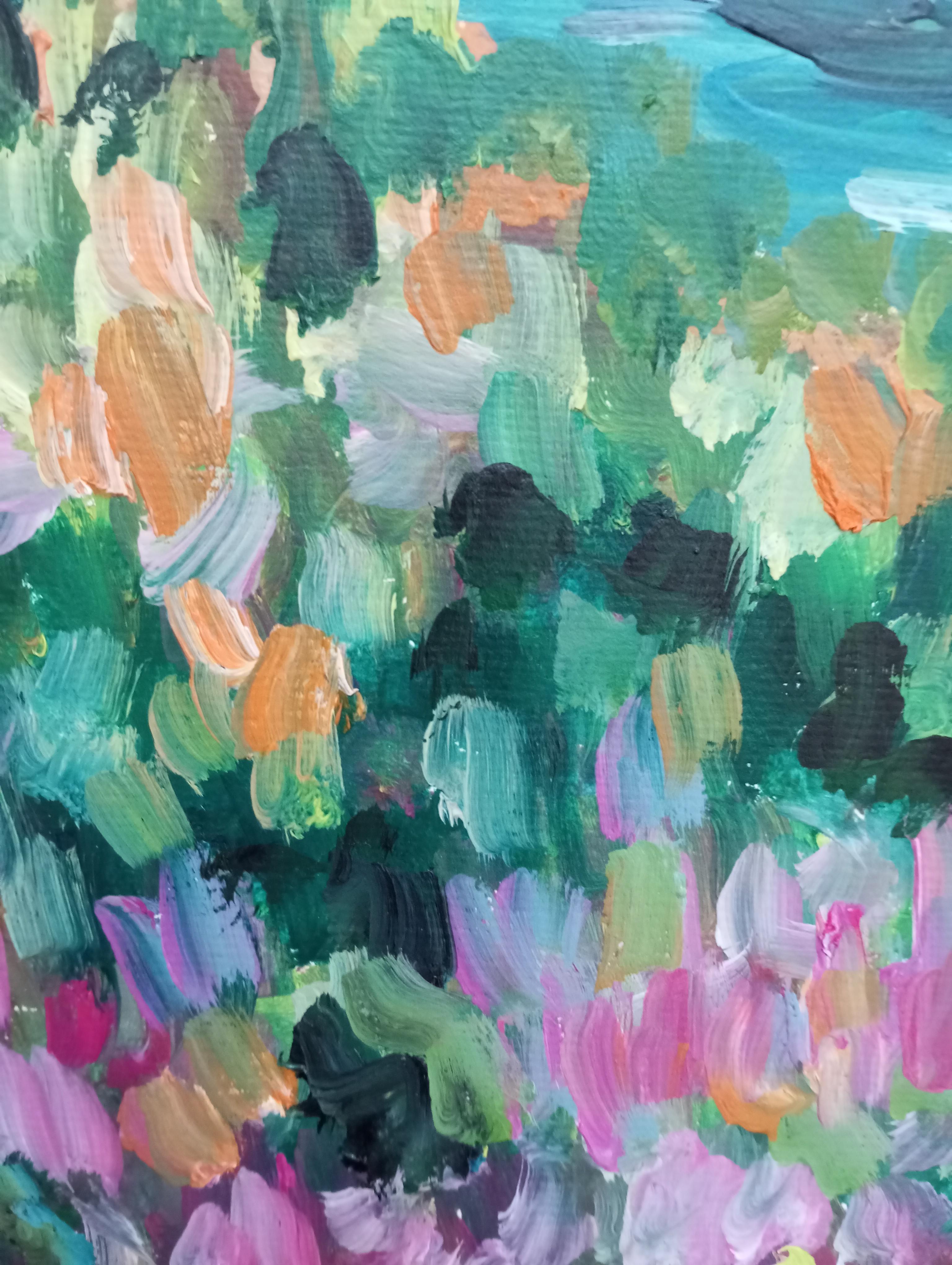 Quadro impressionista su carta Nature 