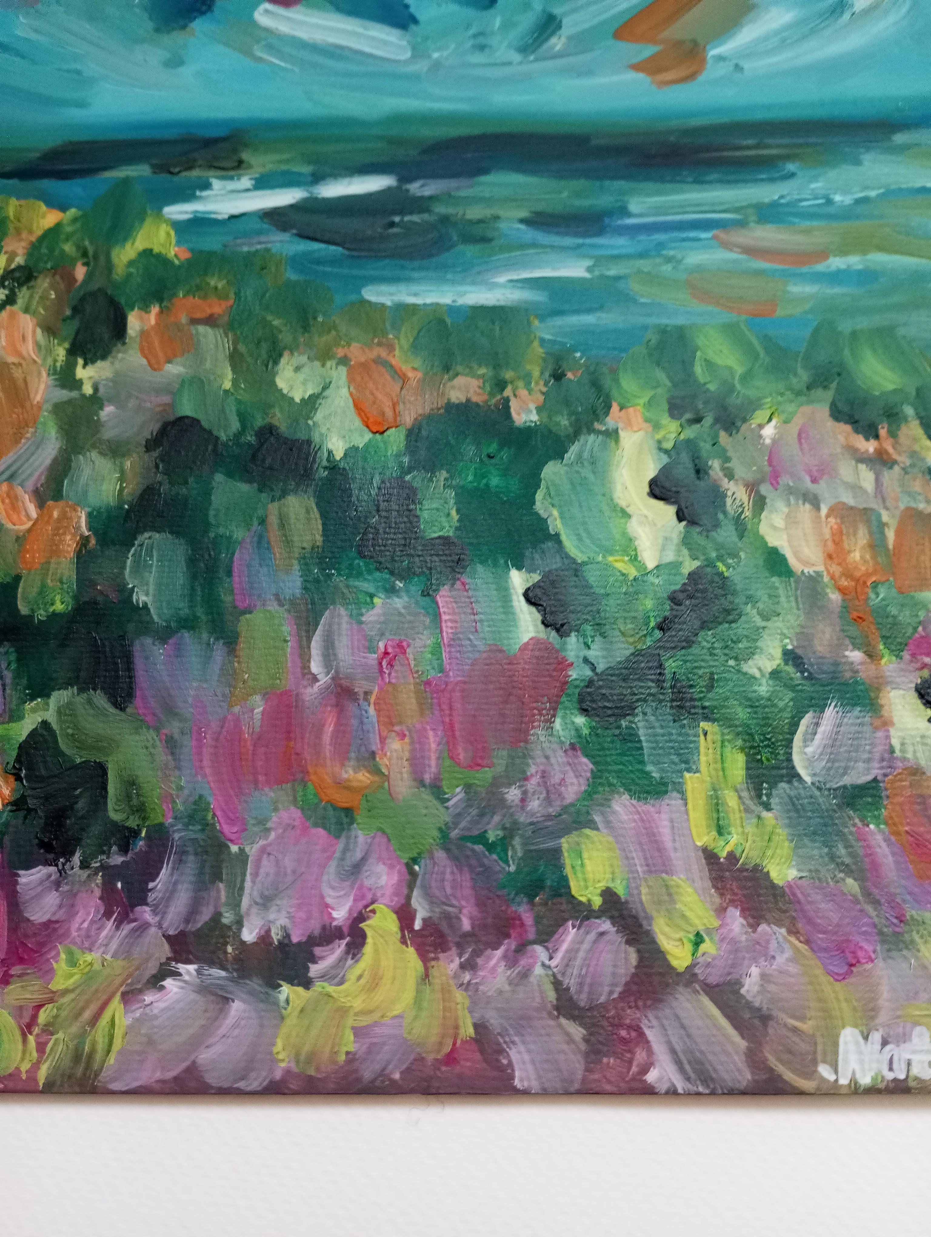 Quadro impressionista su carta Nature 