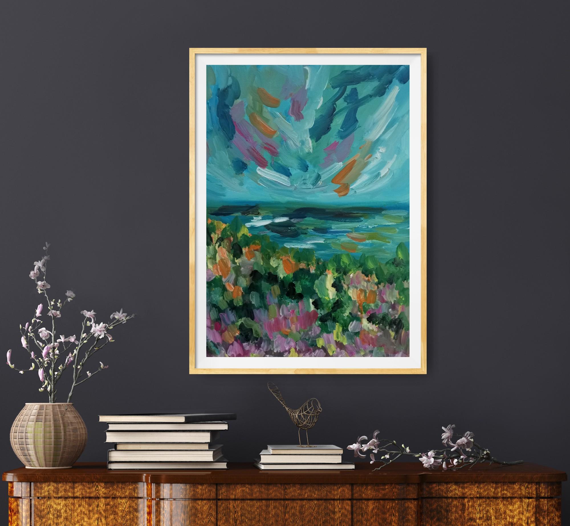 Quadro impressionista su carta Nature 