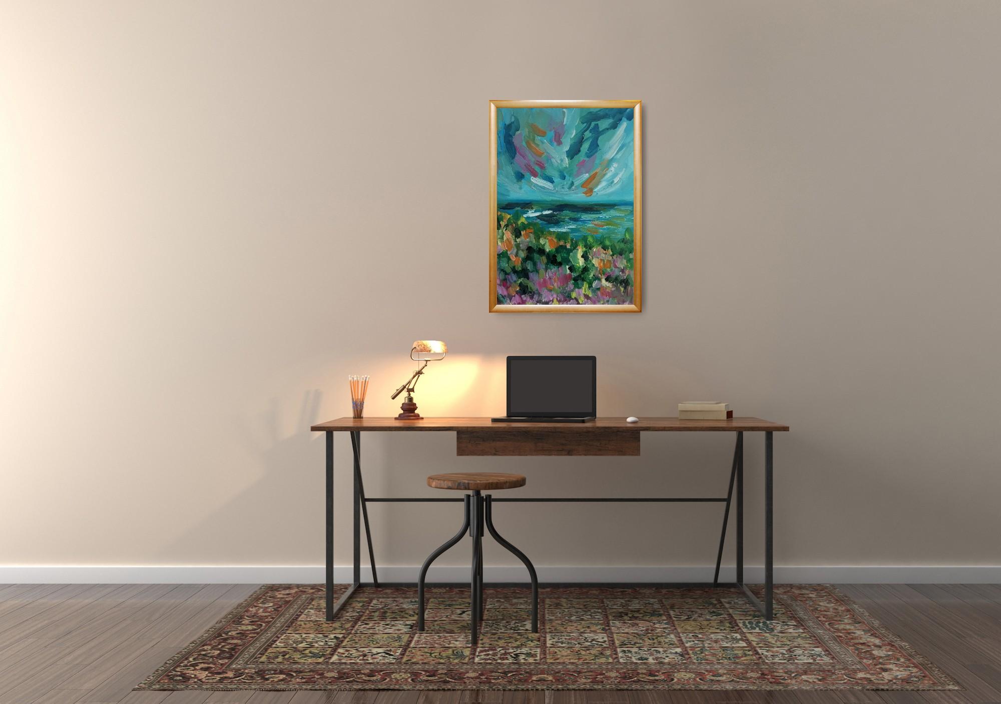 Quadro impressionista su carta Nature 
