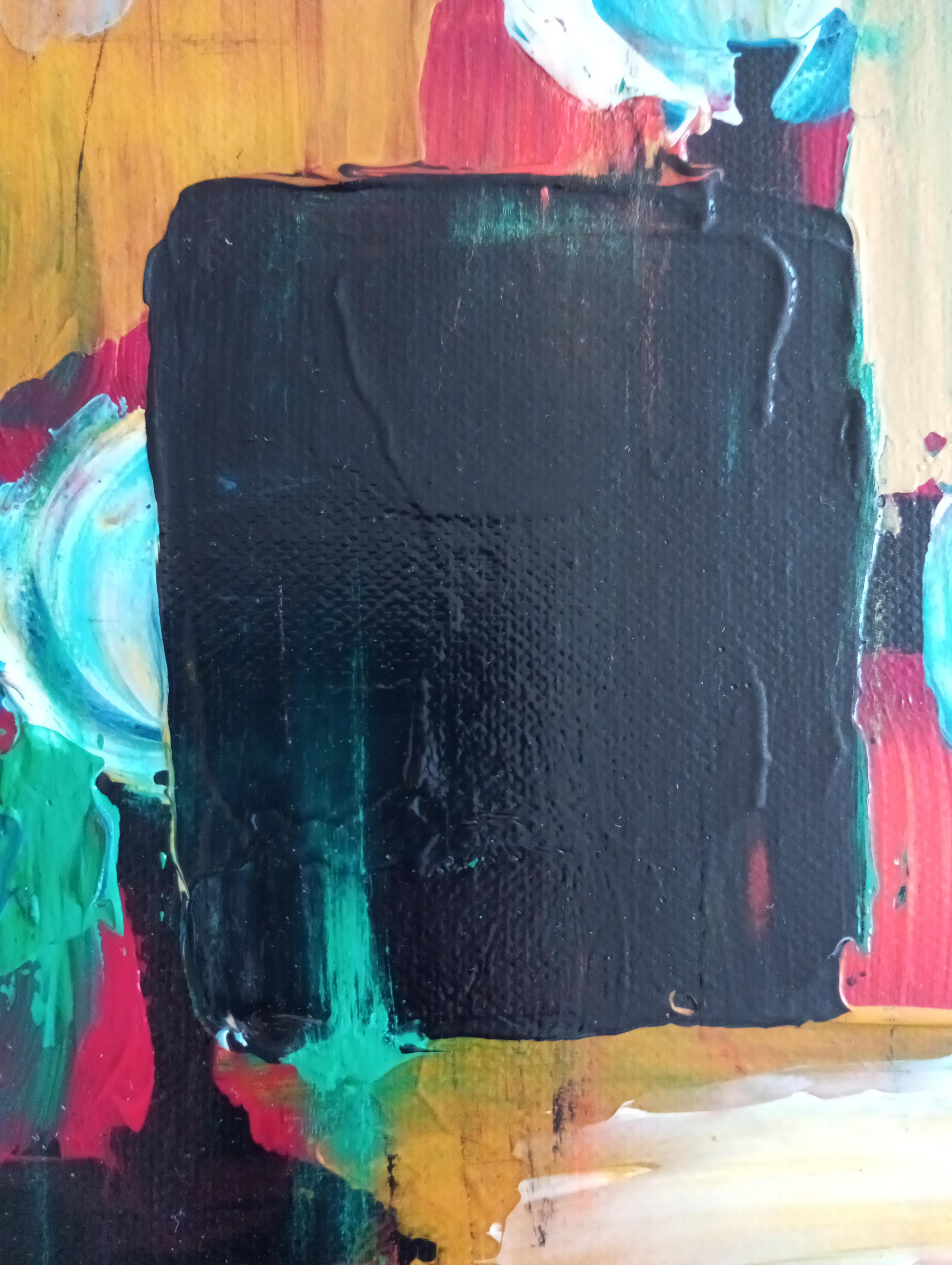 Diptychon  (zwei Leinwände) abstrakt, lebendig, abstrakt  Innenmalerei  