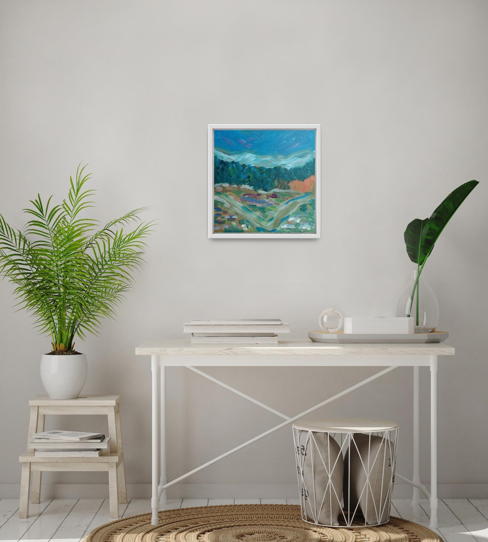 Expressionistisches impressionistisches Gemälde einer Landschaft „Close to nature“ im Angebot 2