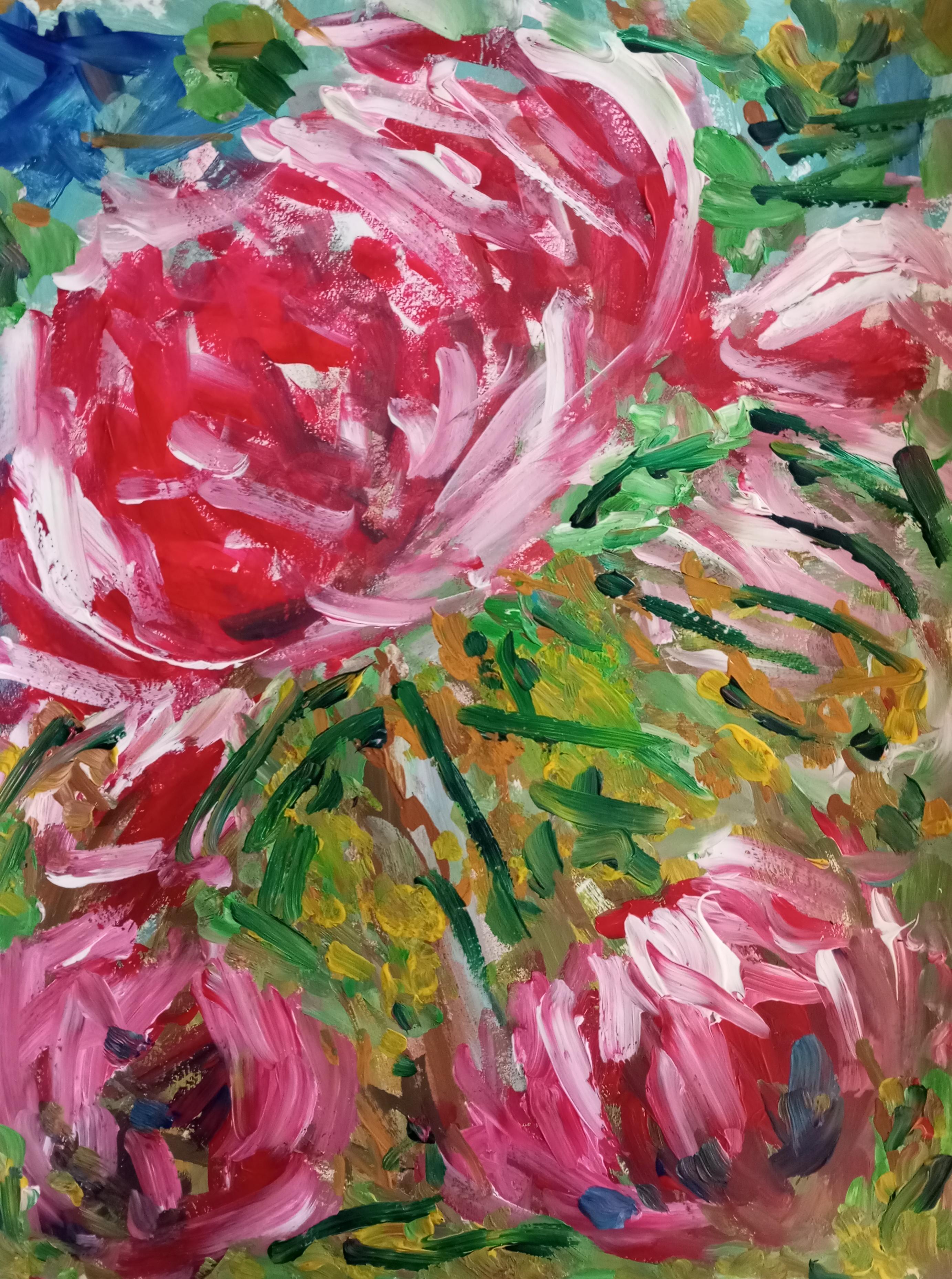 Abstract Drawing Natalya Mougenot  - "Illumination florale