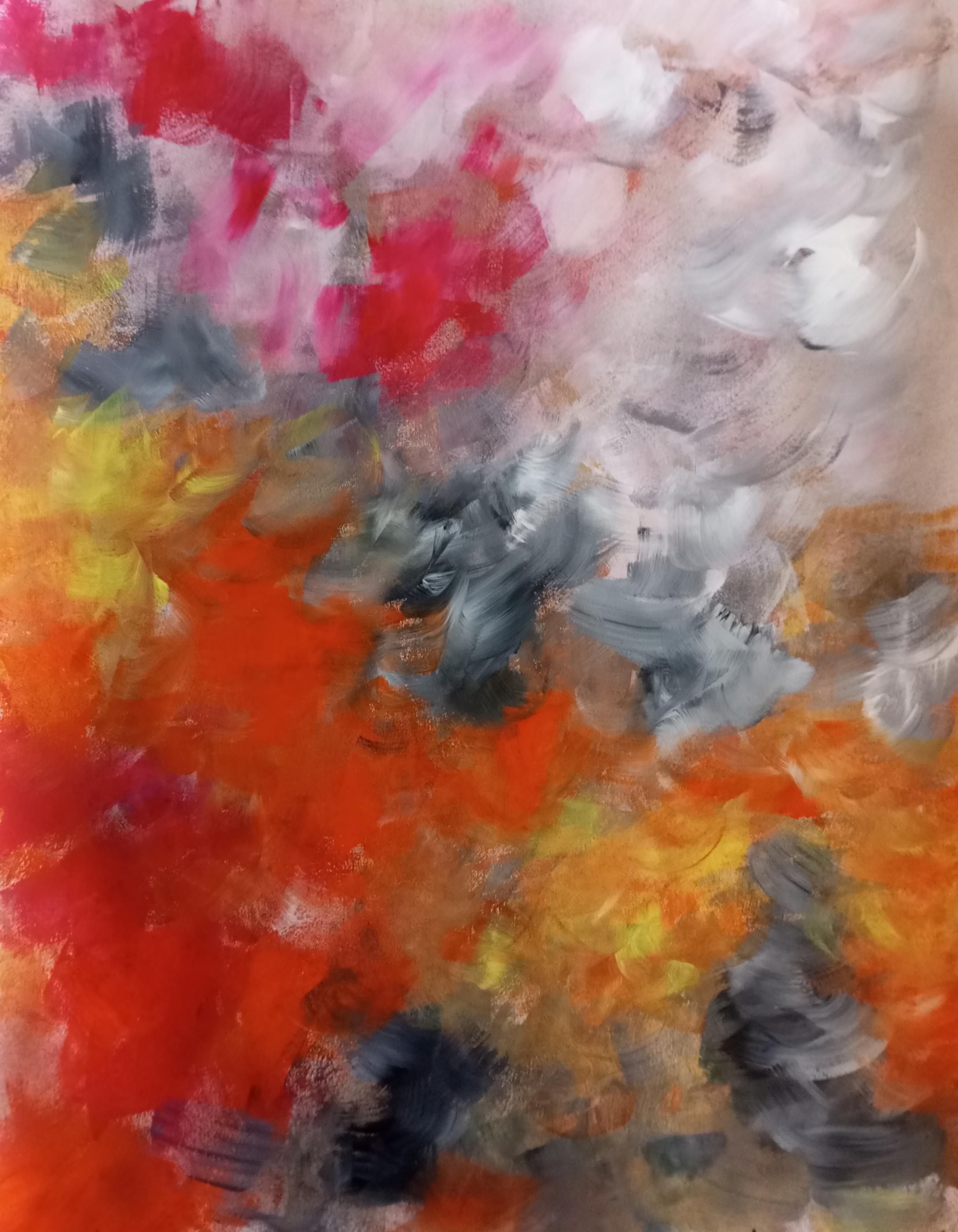 Natalya Mougenot  Abstract Painting – "Fusion"