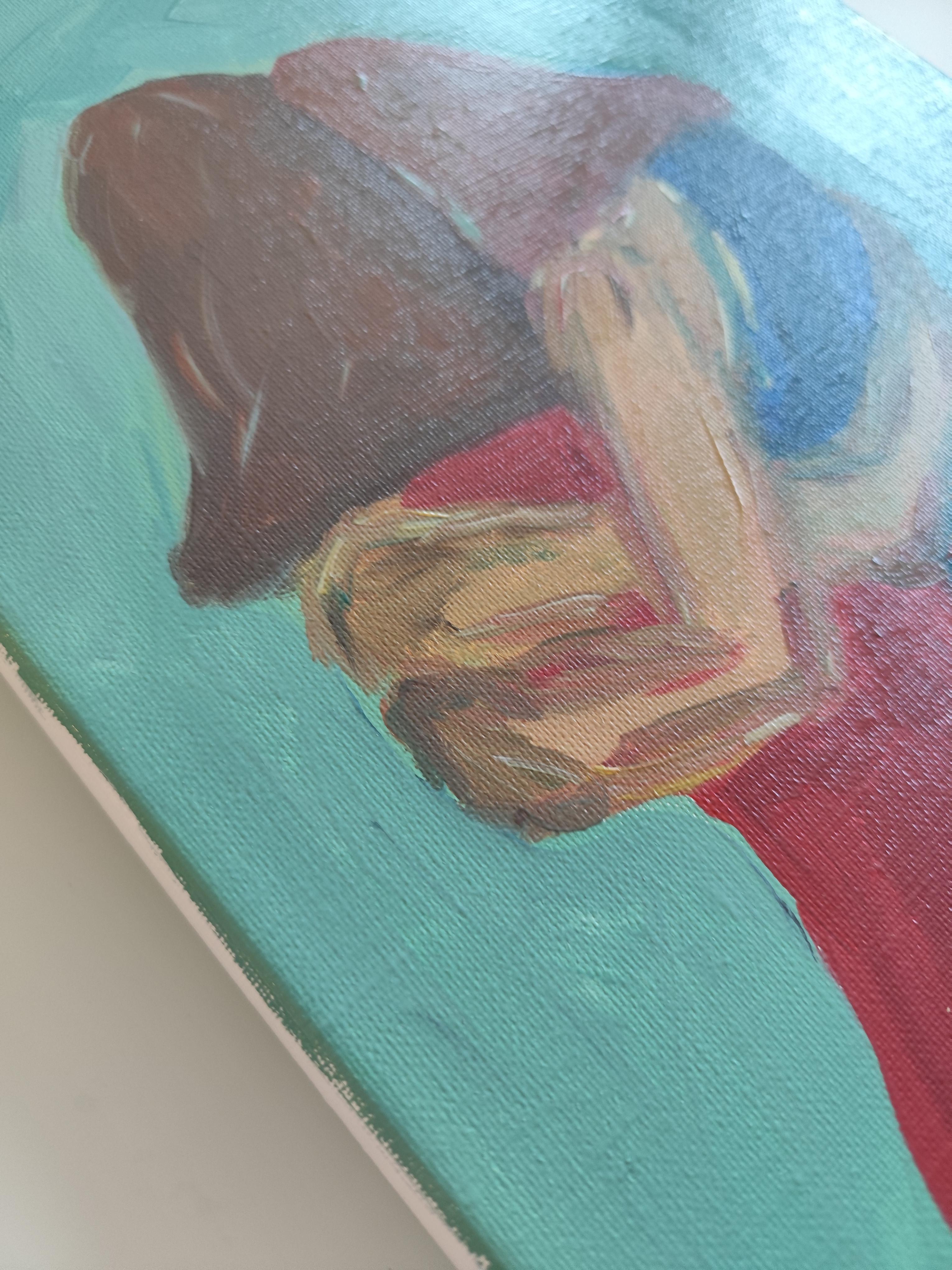 Quadro ad olio figurativo contemporaneo 