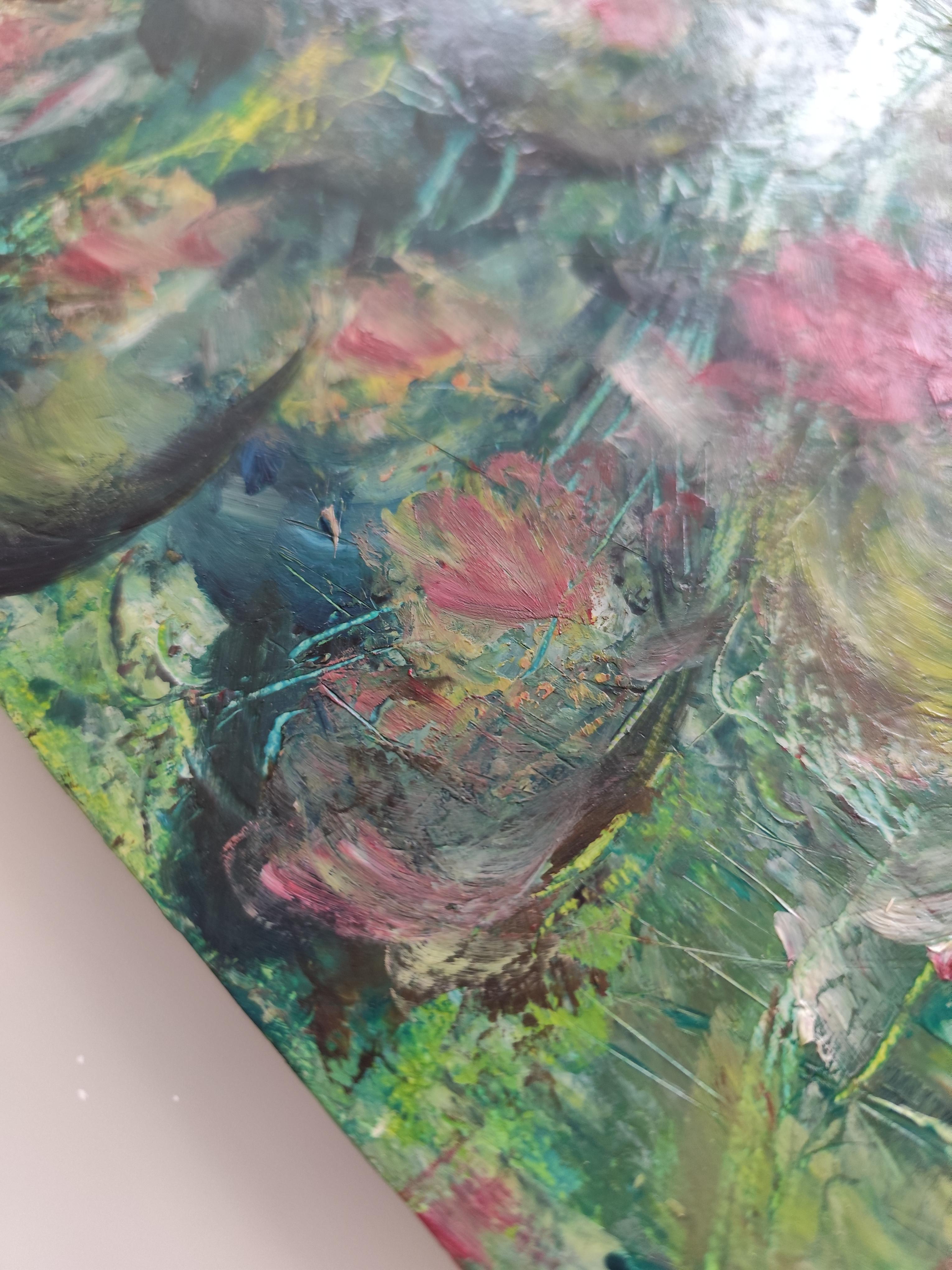 Pintura al óleo impresionista Cartón 