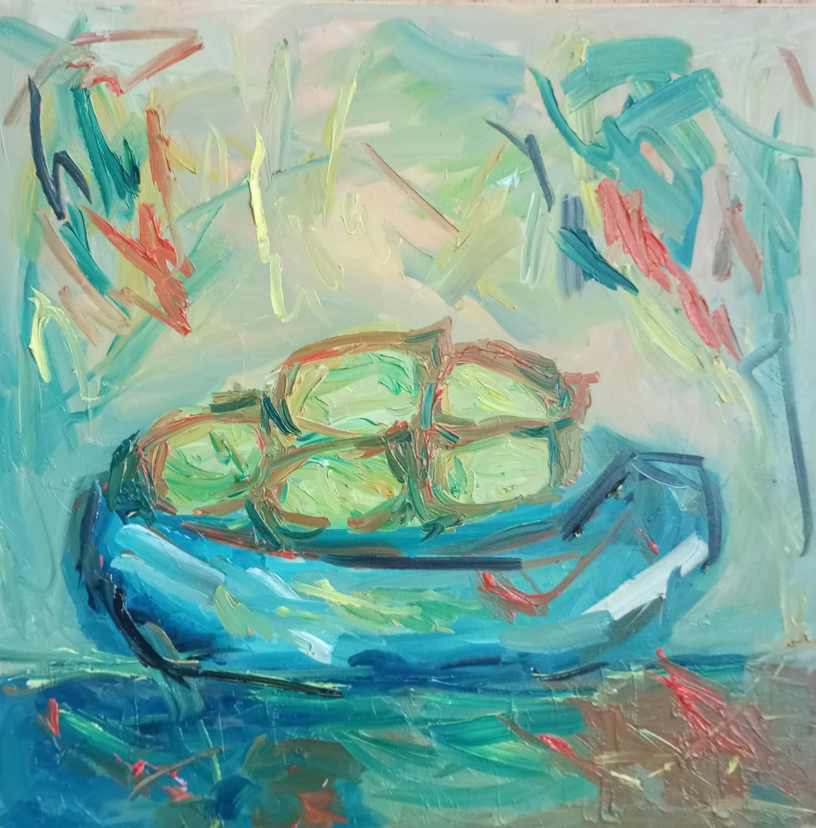 Natalya Mougenot  Still-Life Painting - "Just a lemon"