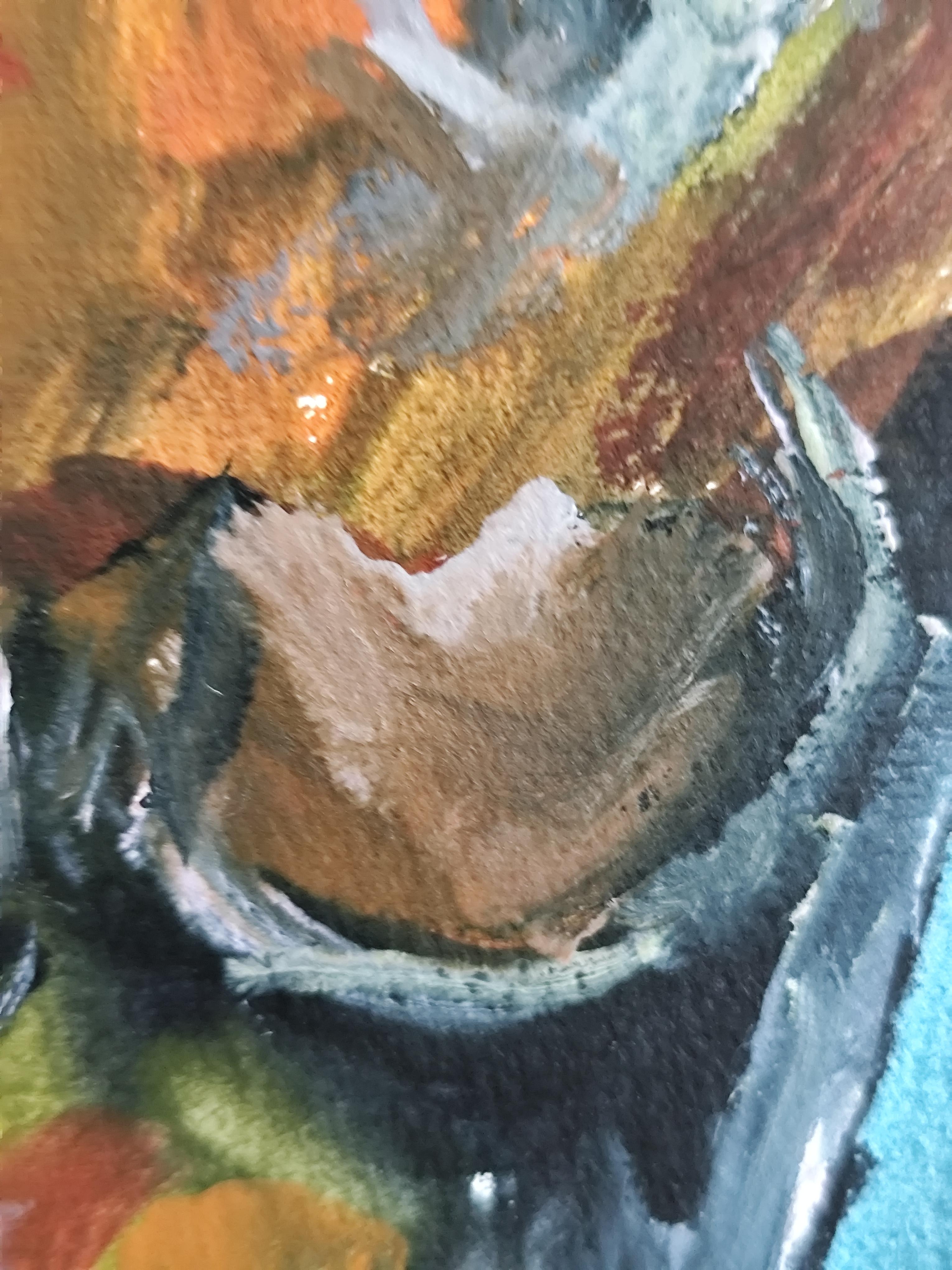 Quadro figurativo astratto ed espressivo contemporaneo di una donna all'acquerello in vendita 8