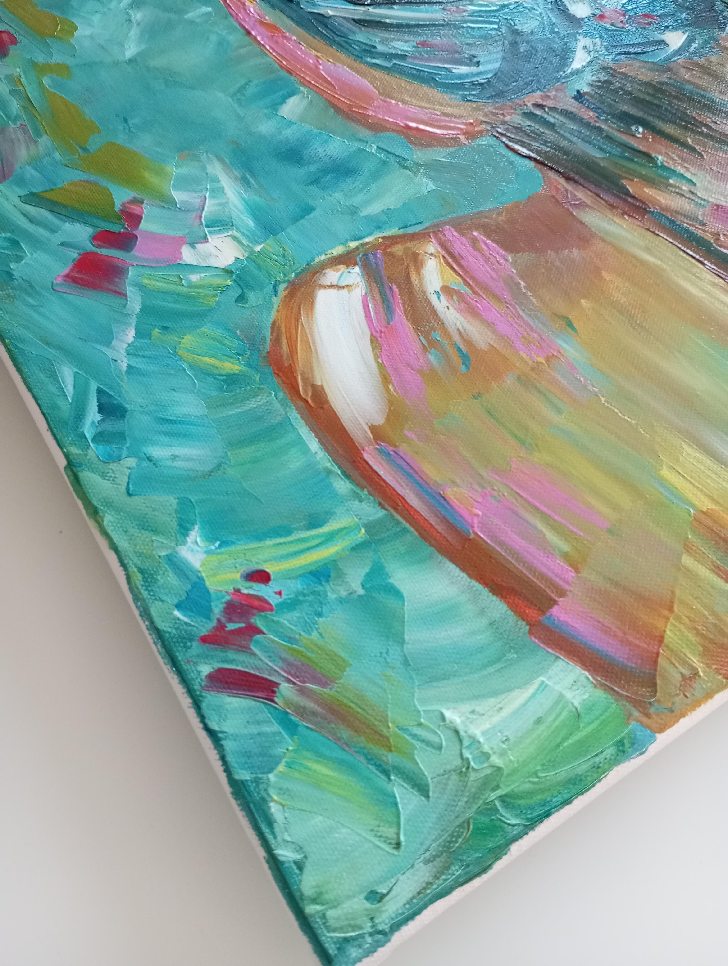 „Love.Life.Summer“ (Gemälde einer Frau am Strand) im Angebot 6