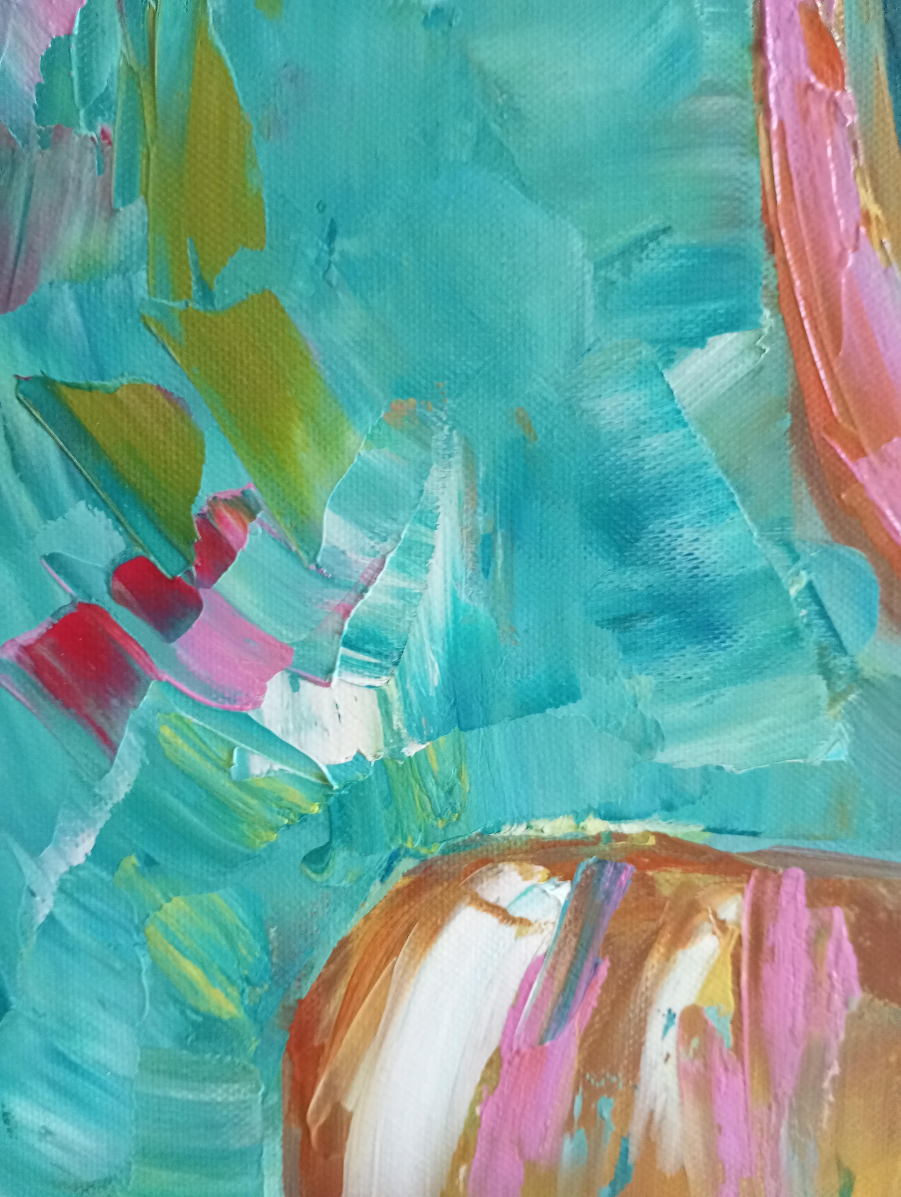 „Love.Life.Summer“ (Gemälde einer Frau am Strand) im Angebot 10