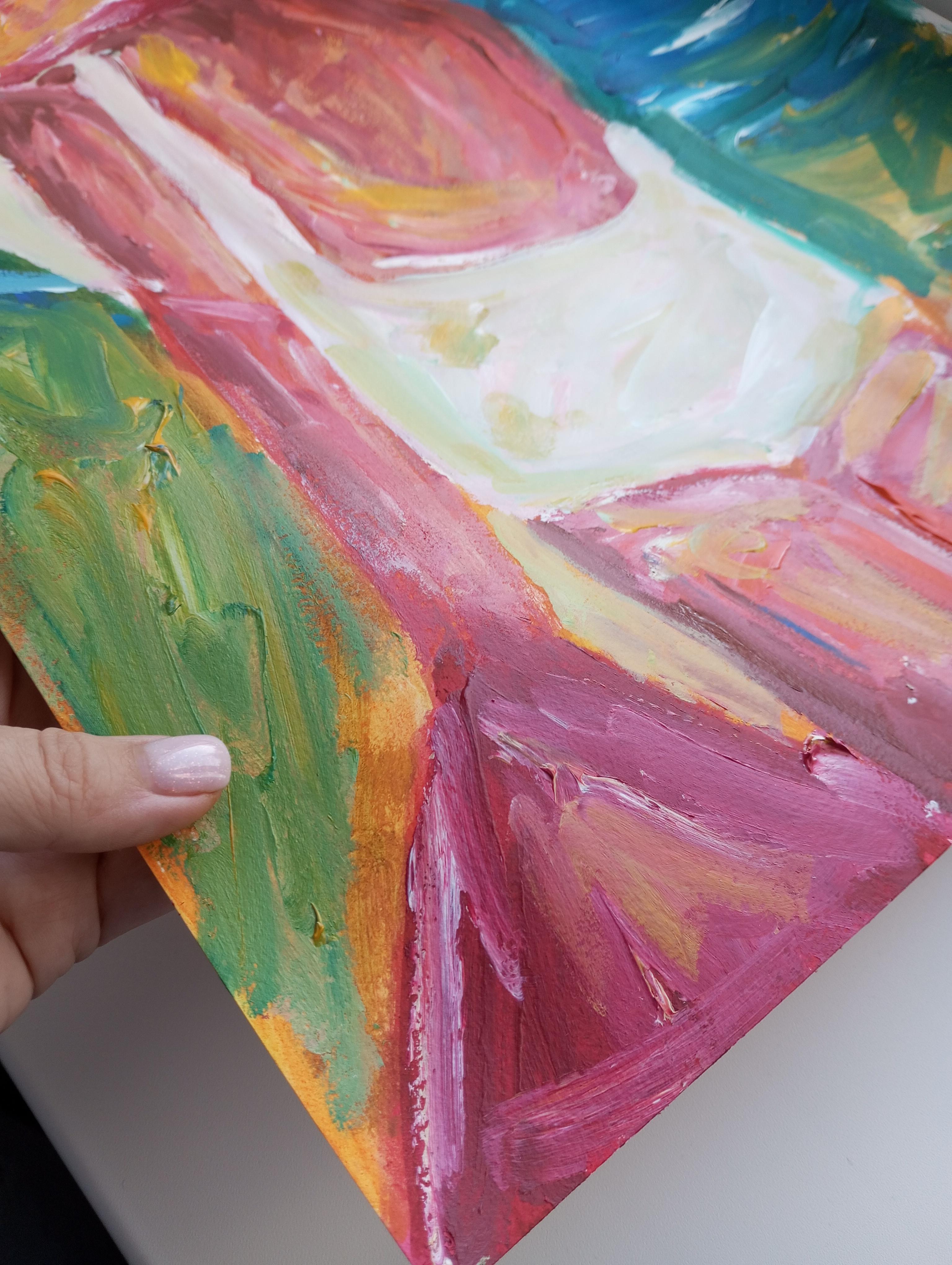 Zeitgenössische Acrylmalerei einer Frau auf Papier, inspiriert von Marylin Monroe im Angebot 12