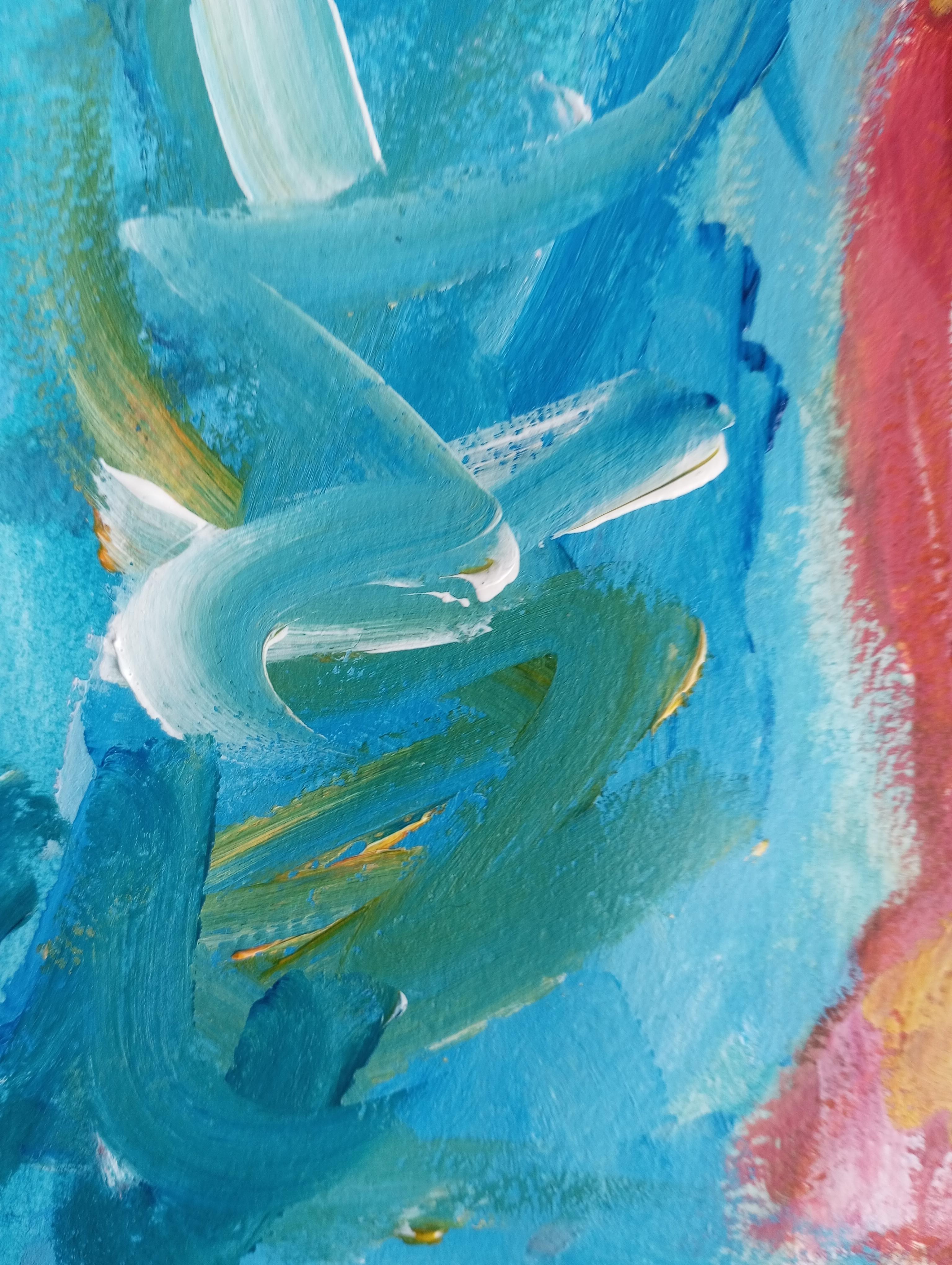 Zeitgenössische Acrylmalerei einer Frau auf Papier, inspiriert von Marylin Monroe im Angebot 14