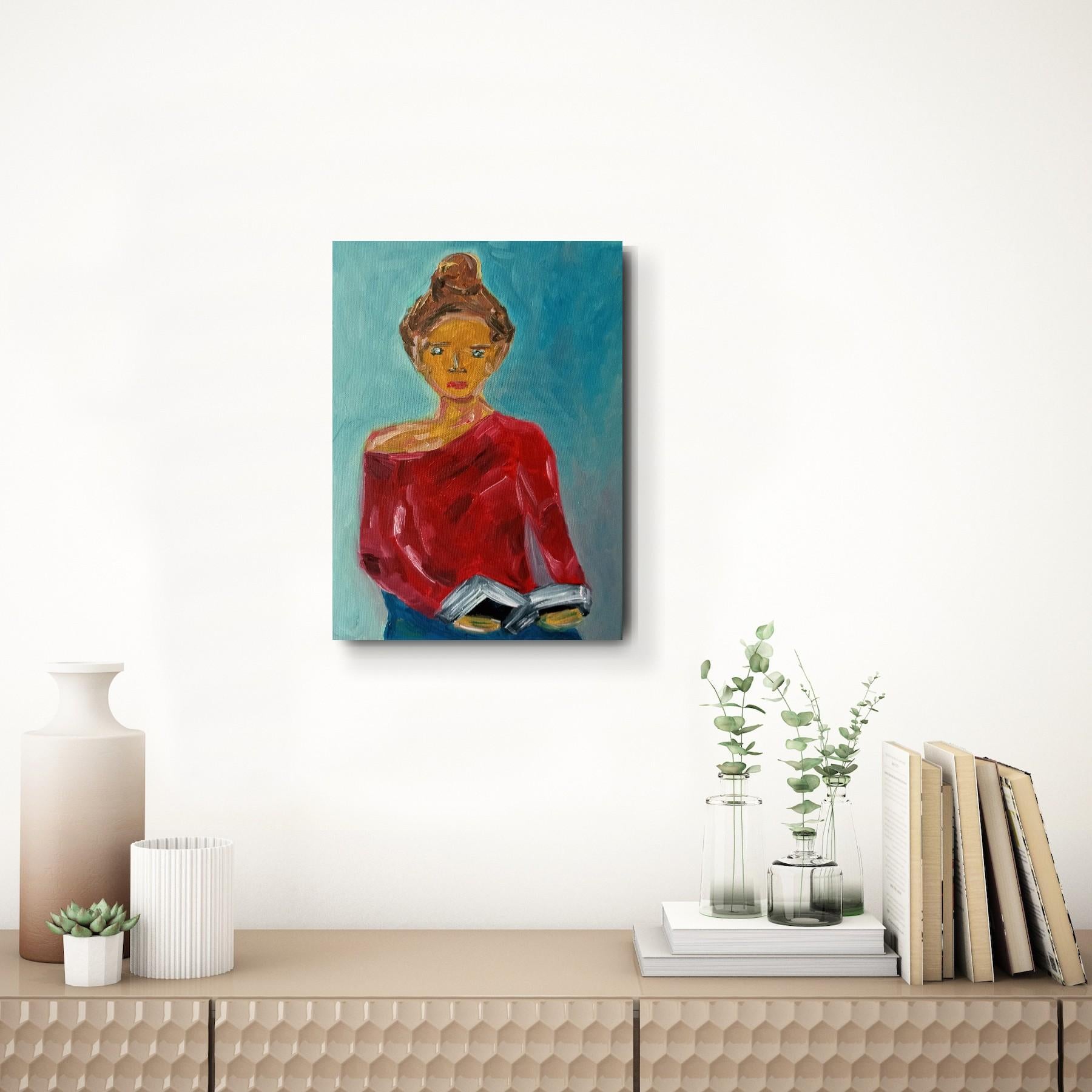 This contemporary figurative painting 