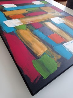 Original Abstract Vivid Painting Acrylic on Canvas 'Balance" ready to hang