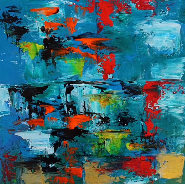 Natalya Mougenot - Modern abstract expressive acrylic artwork 