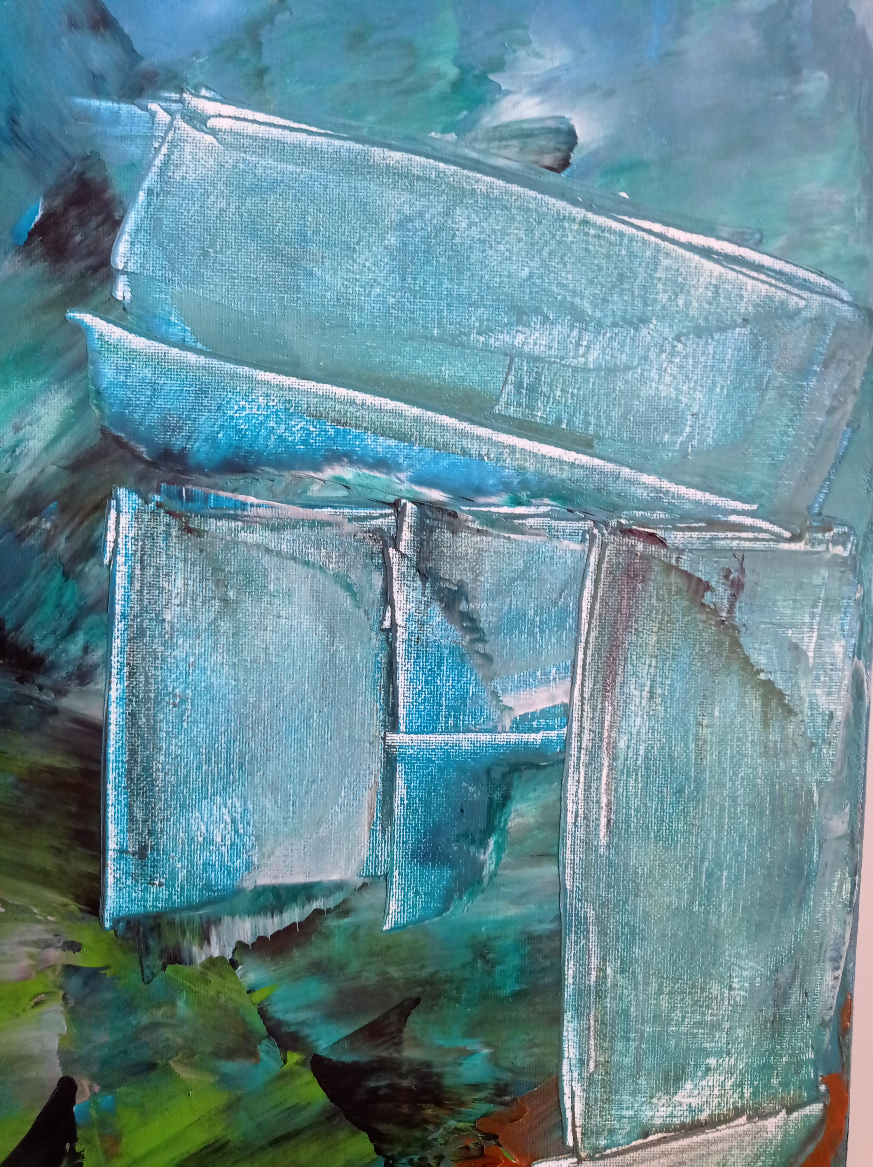 I have worked on a new collection of abstract paintings.This new abstract series is dedicated to a 