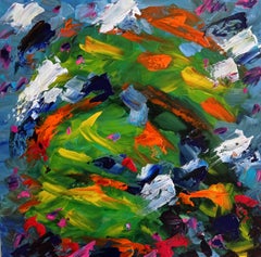 Modern abstract expressive vibrant artwork "Chaos"