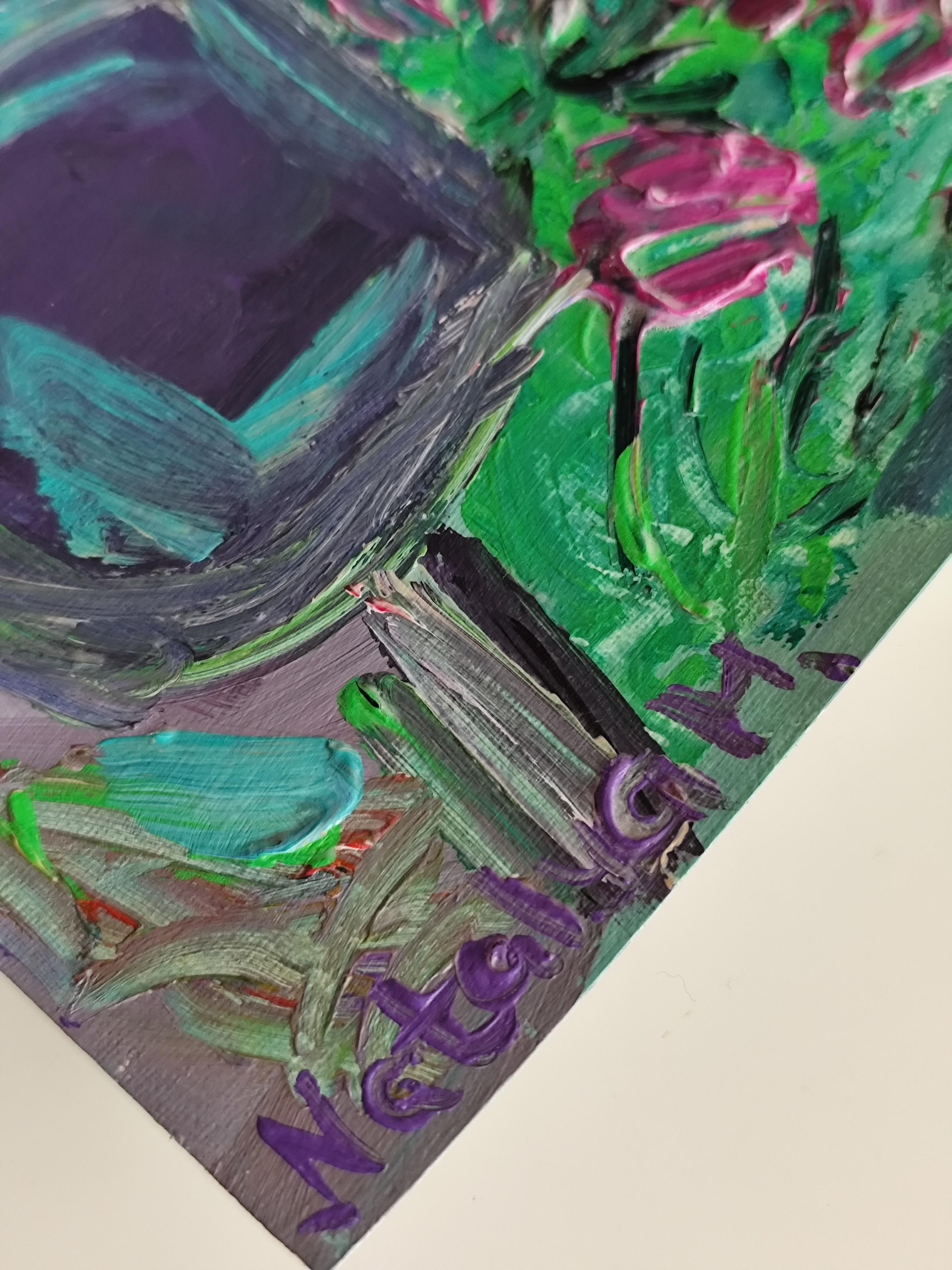 Cette œuvre d'art captivante intitulée 