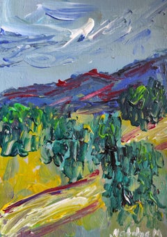 "Mi hermosa Provenza en verano" (paisaje impresionista contemporáneo)