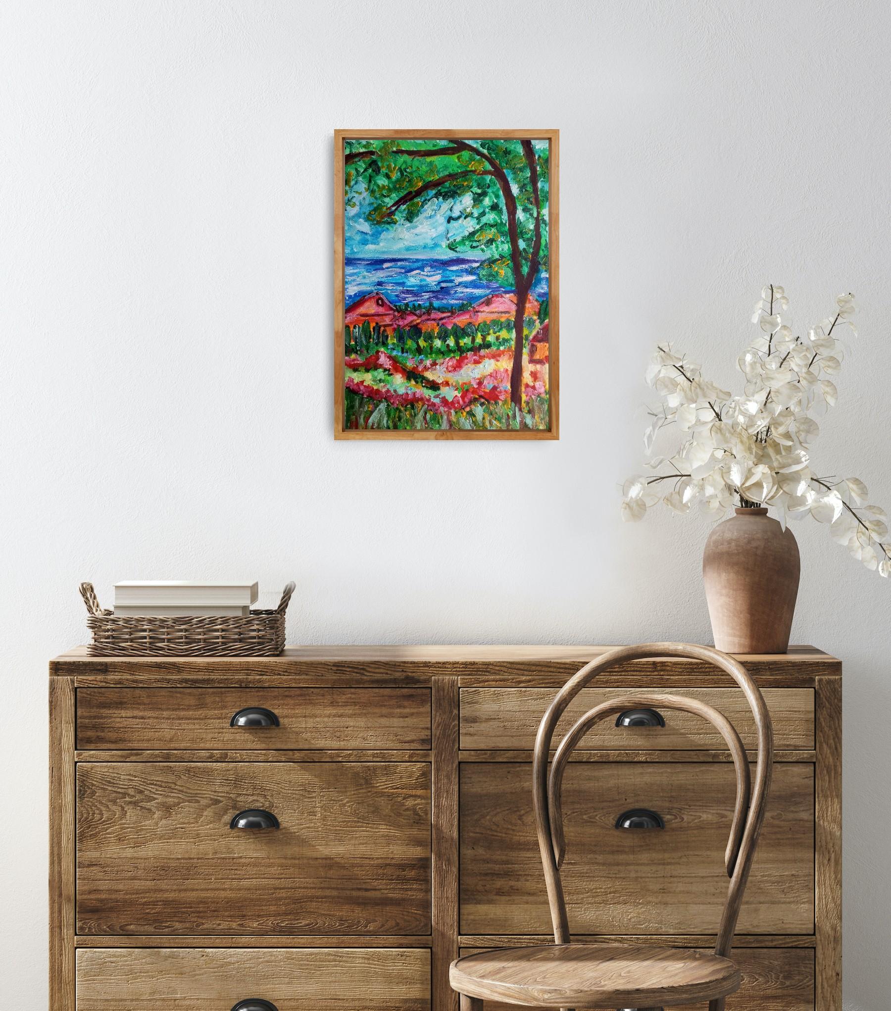 This vibrant and evocative artwork  
