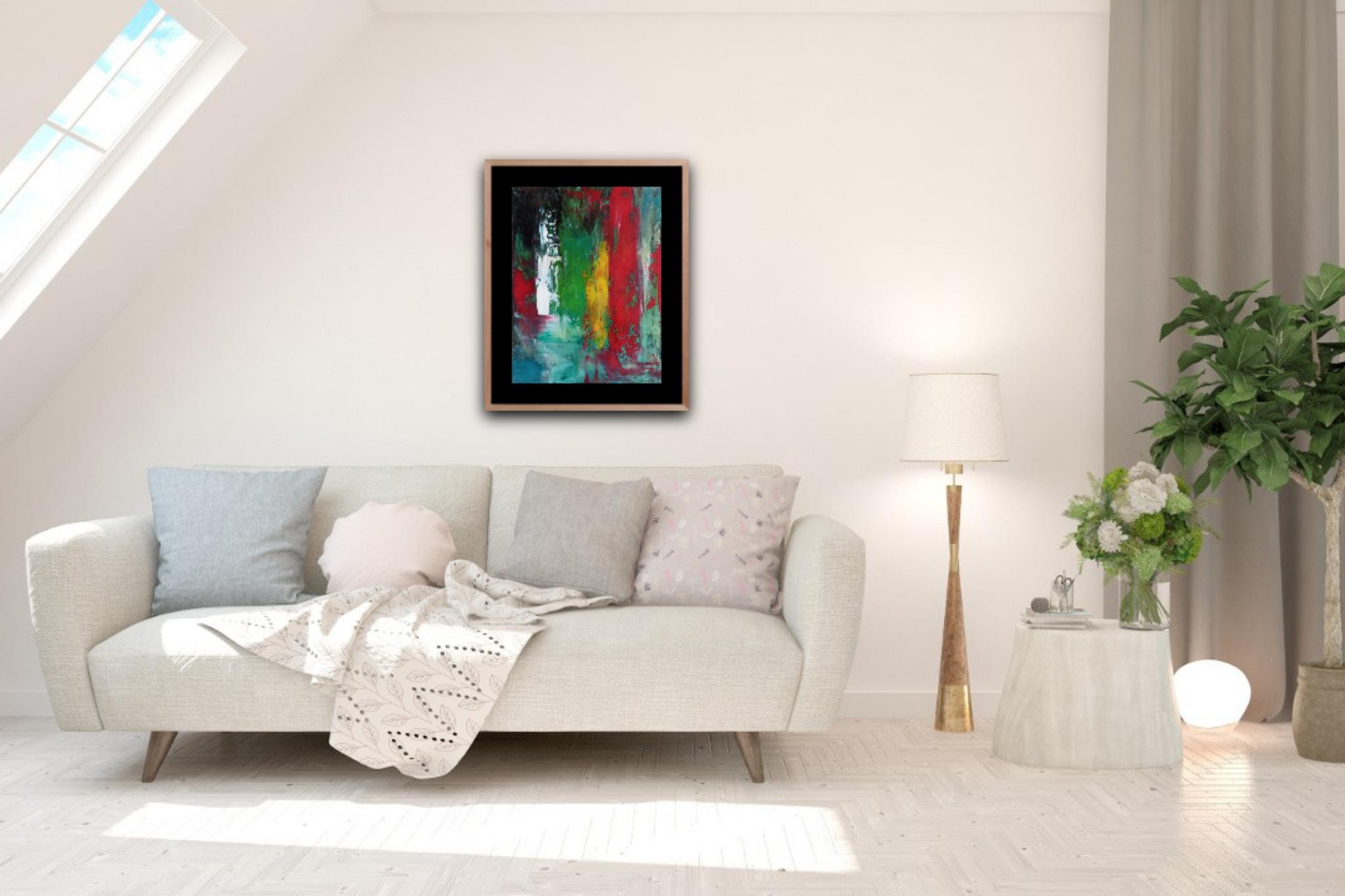 Astratto vibrante  pittura acrilica su tela 