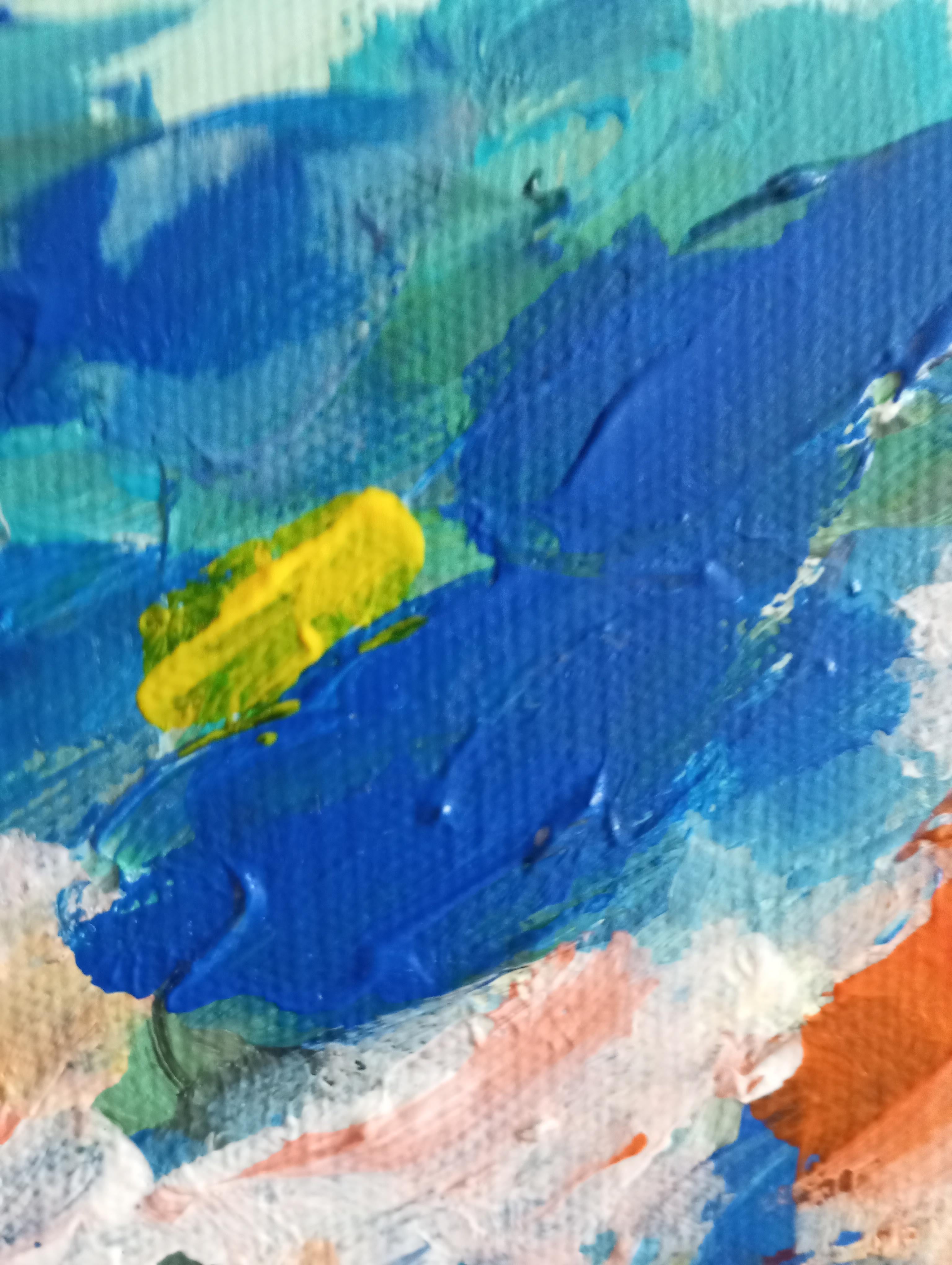 Paysage de nature contemporain, peinture acrylique sur toile ( sud de la France) en vente 10