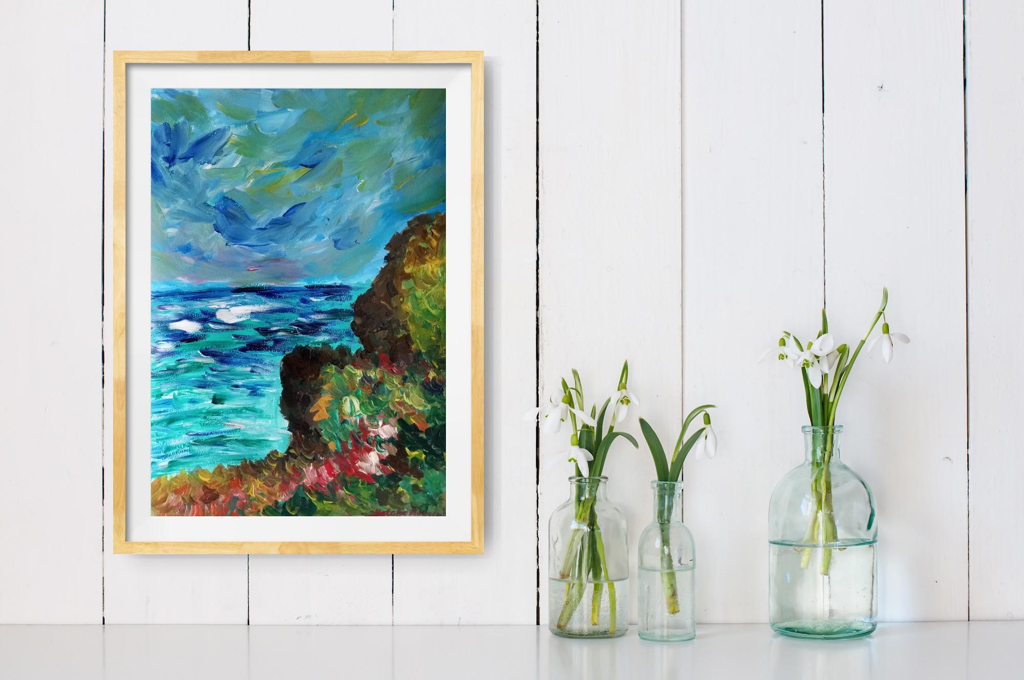 I enjoy working on semi-abstract artworks with a touch of impressionism.
This is the one of the artworks which was inspired by the beauty of the south of France and in particularly, by Provence region. I was certainly inspired by the paintings of