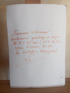 "Summer vibrance" (art floral impressionniste contemporain)