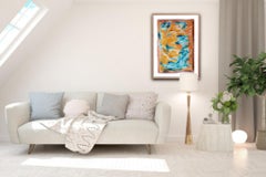 "Sunshine of emotions" ( abstract expressive acrylic painting on paper)