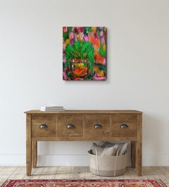 Contemporary abstract expressionist still life art "Sweet smell of summer "