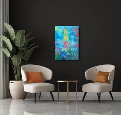„Der frühe Frühlingsgarten“ ( Expressionistische Blumenkunst Öl auf Leinwand ))