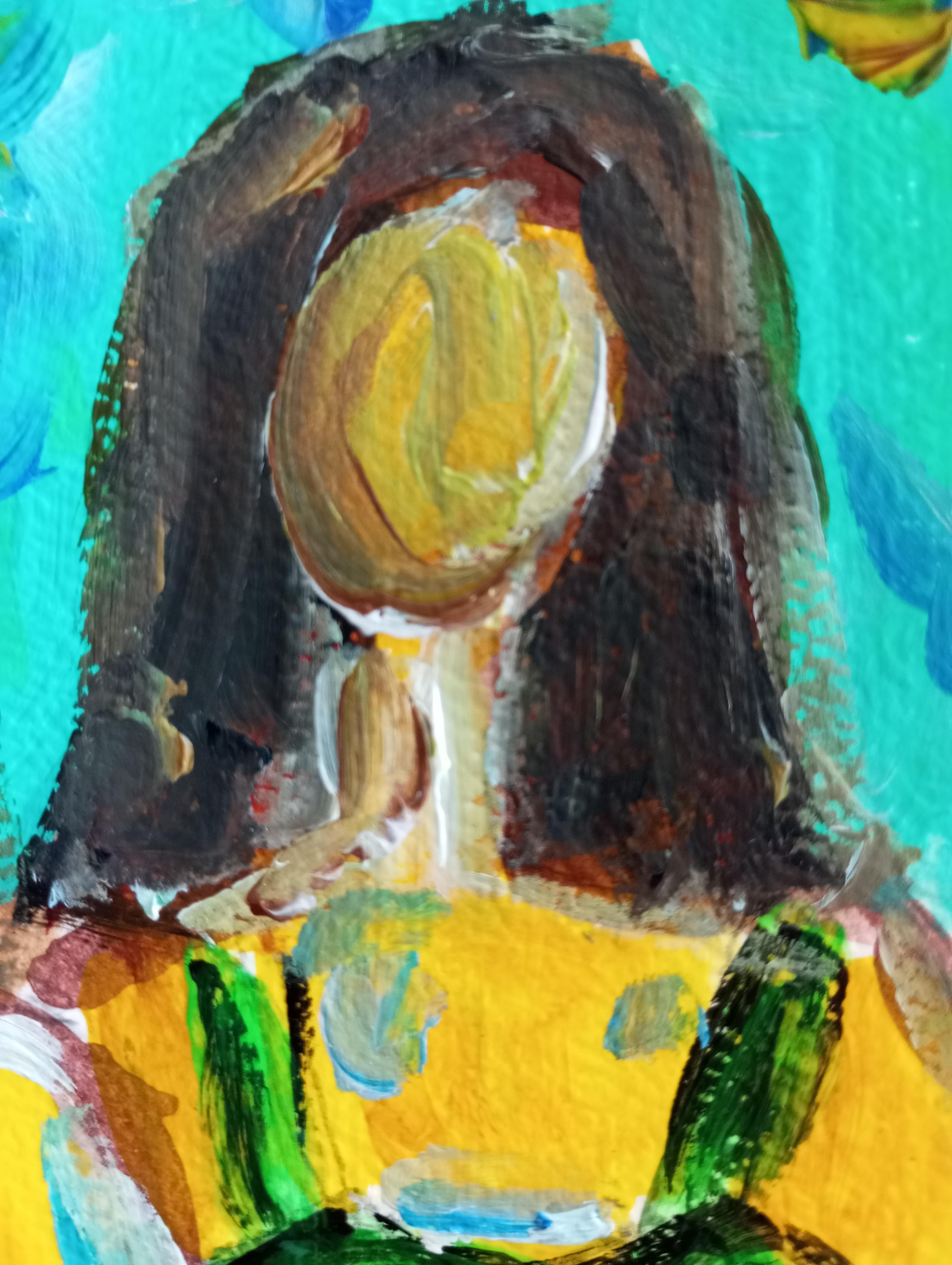 Quadro acrilico fiexpressivo contemporaneo di tre donne sulla spiaggia in vendita 10